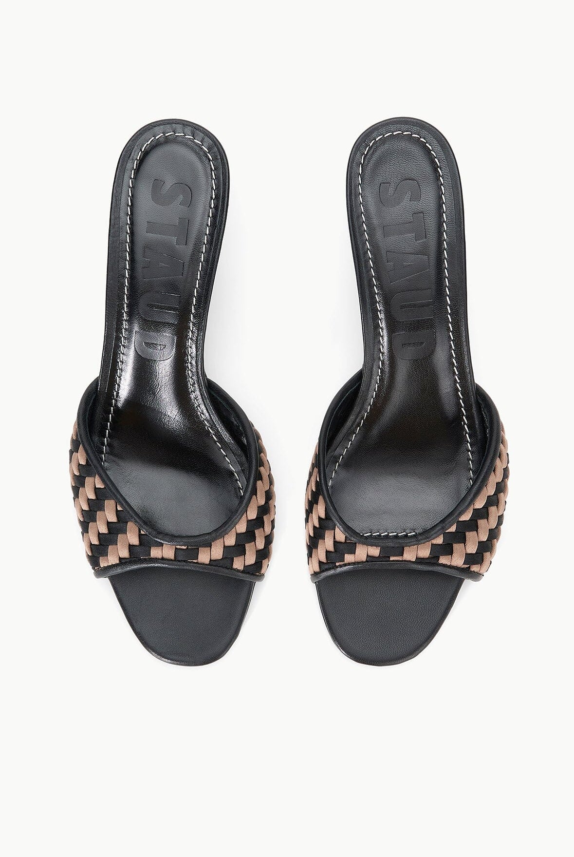 Brigitte Mule - Black Woven by STAUD — view 5