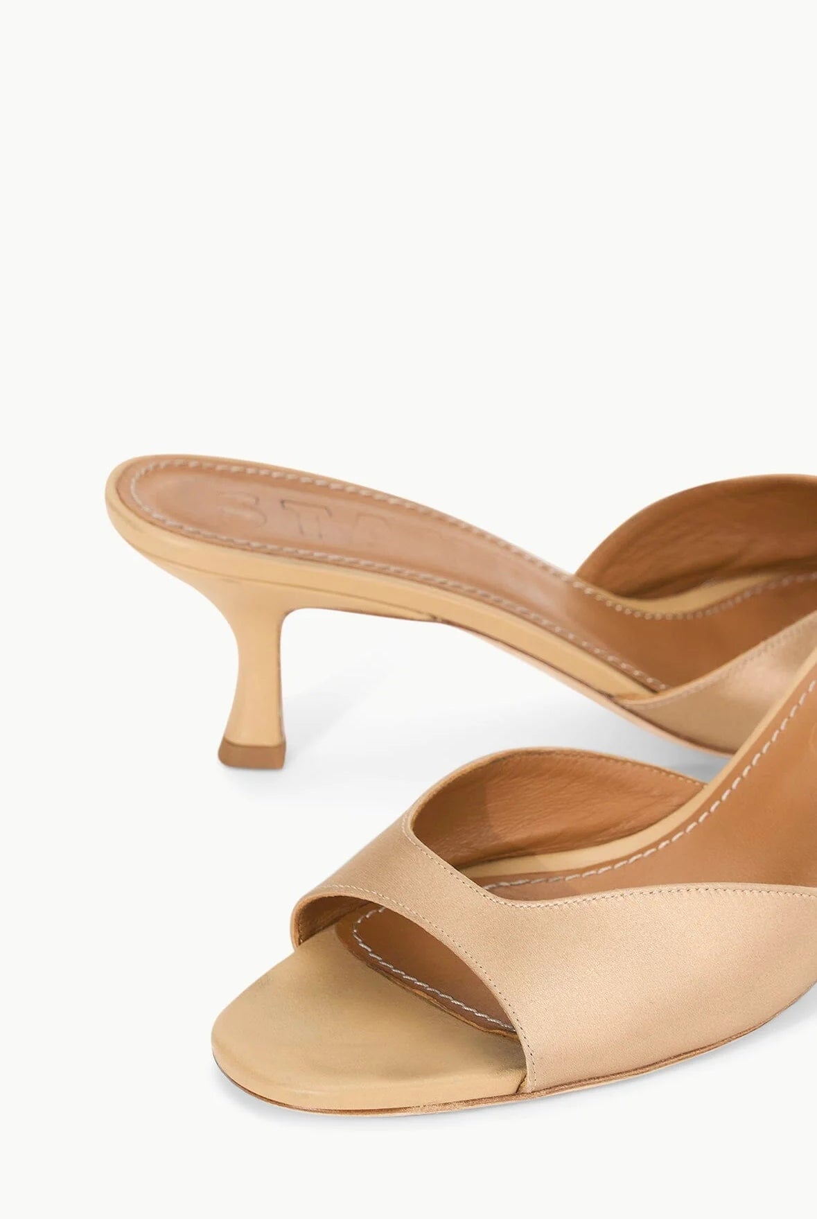 Brigitte Mule - Satin Camel by STAUD — view 4