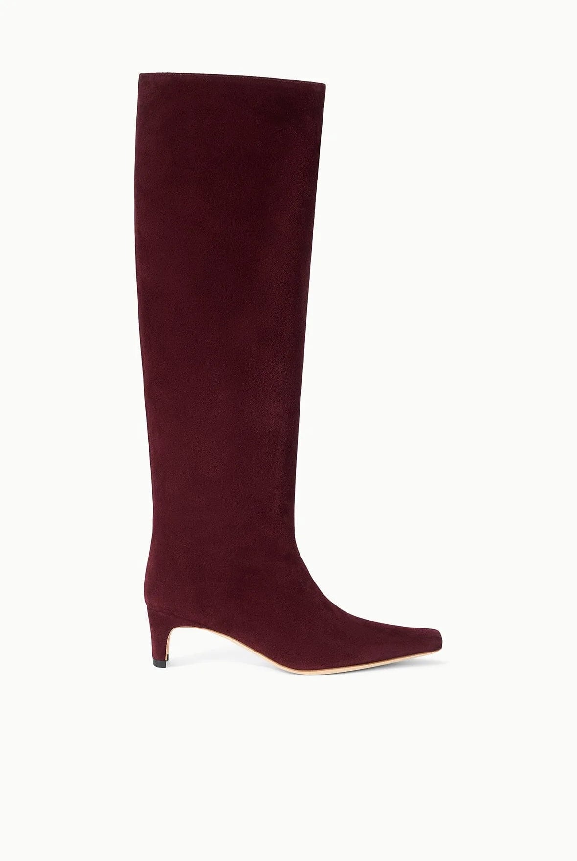 Wally Knee High Boot - Syrah Suede by STAUD — view 3