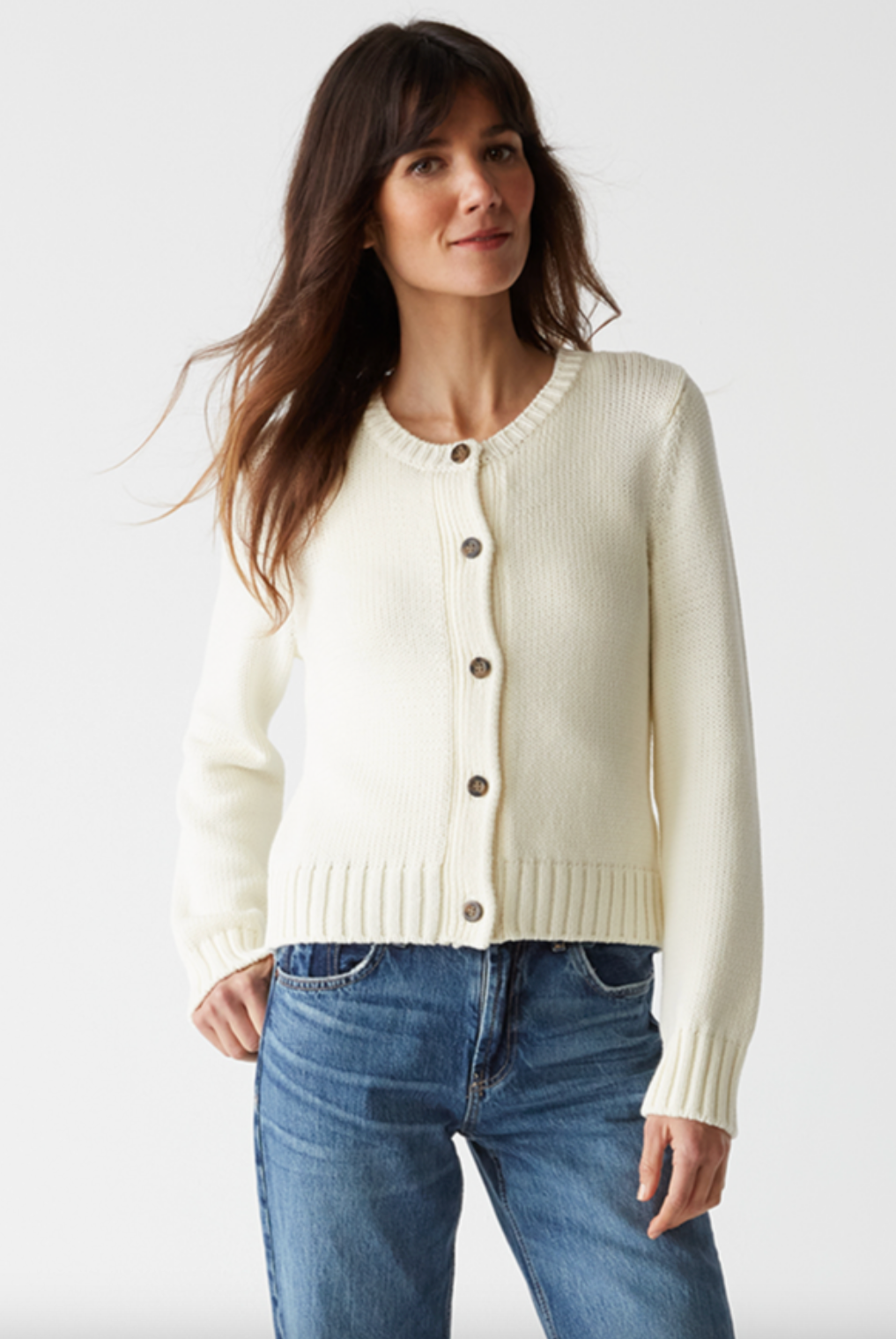 Willa Cardigan - Chalk by Michael Stars | 25 South Boutiques