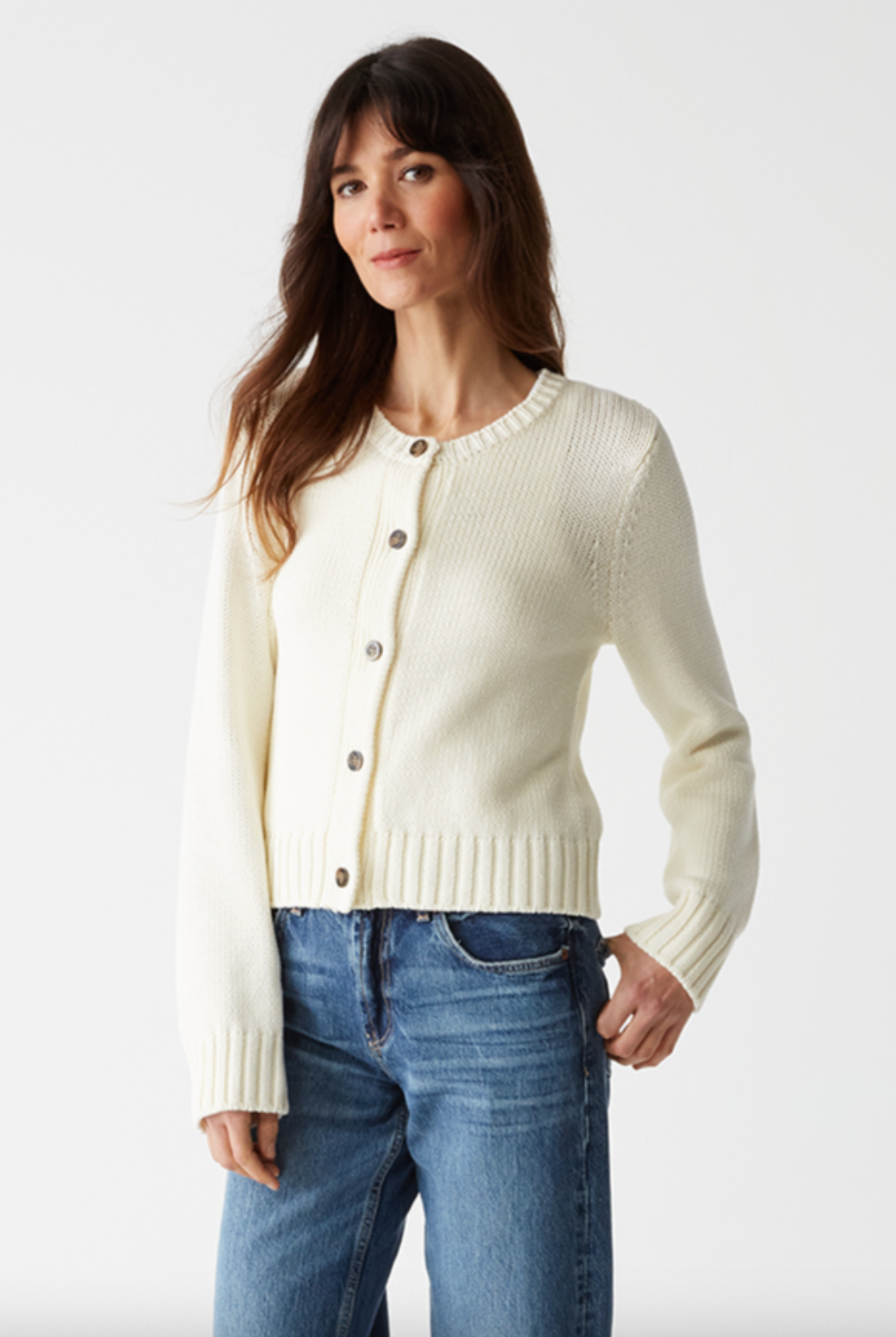Willa Cardigan - Chalk by Michael Stars — alternate view