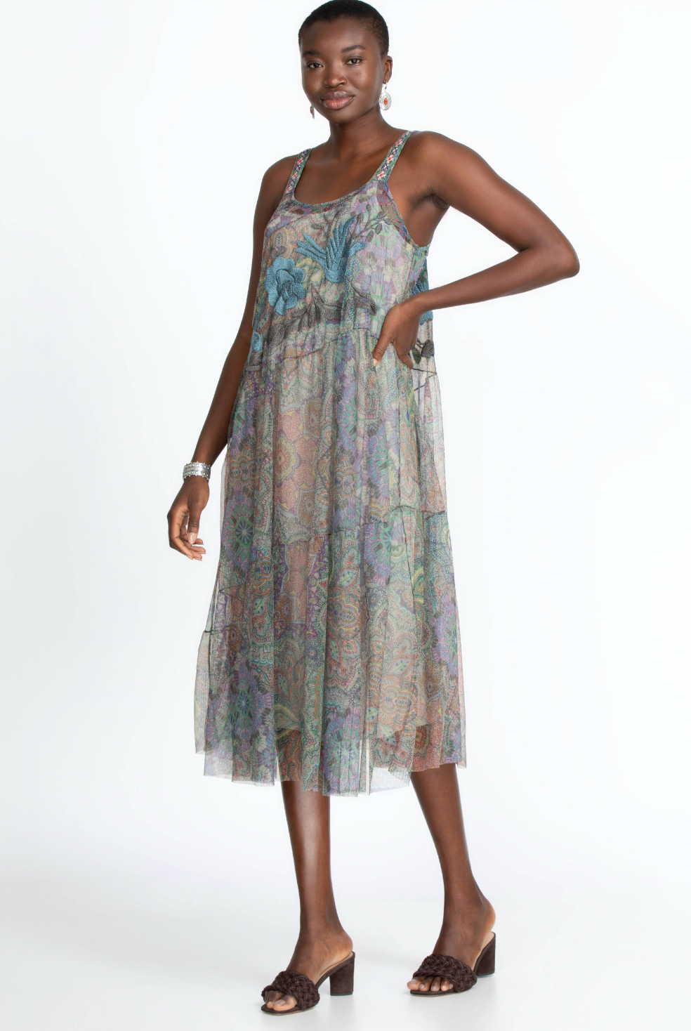 Matisse Mesh Dress - Multi by Johnny Was — alternate view