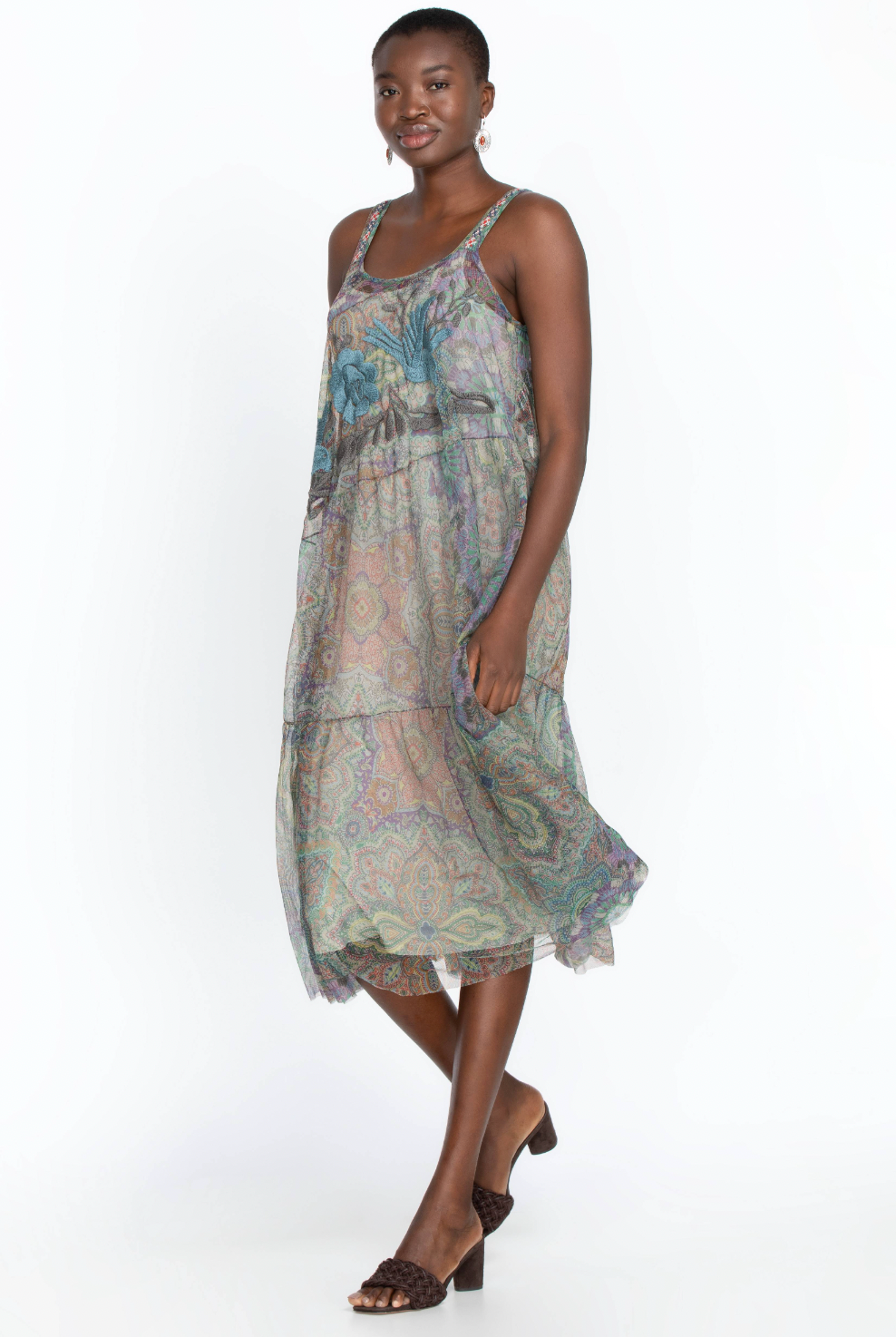 Matisse Mesh Dress - Multi by Johnny Was — view 4