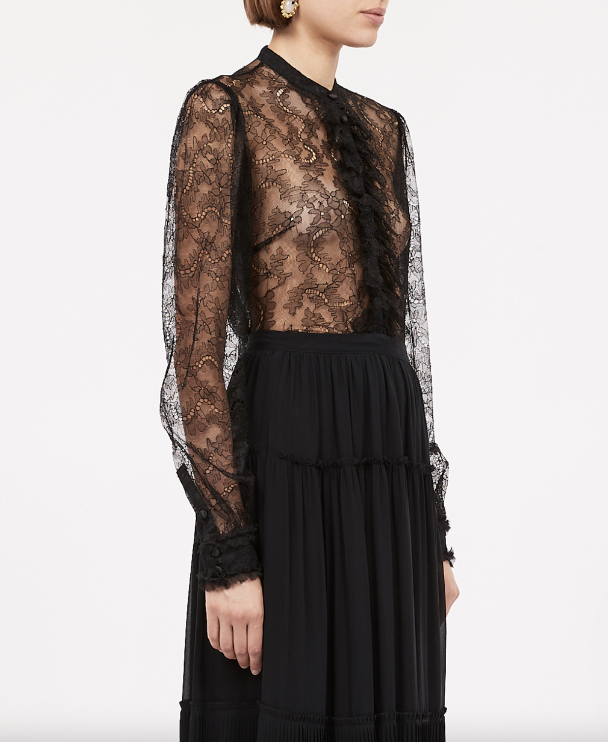 Cecile Blouse - Noir by Ulla Johnson — alternate view