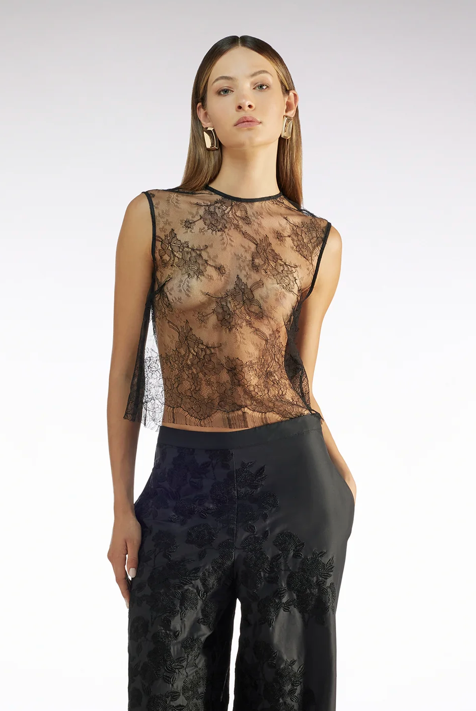 Fanny Lace Top - Black by Liviana Conti | 25 South Boutiques