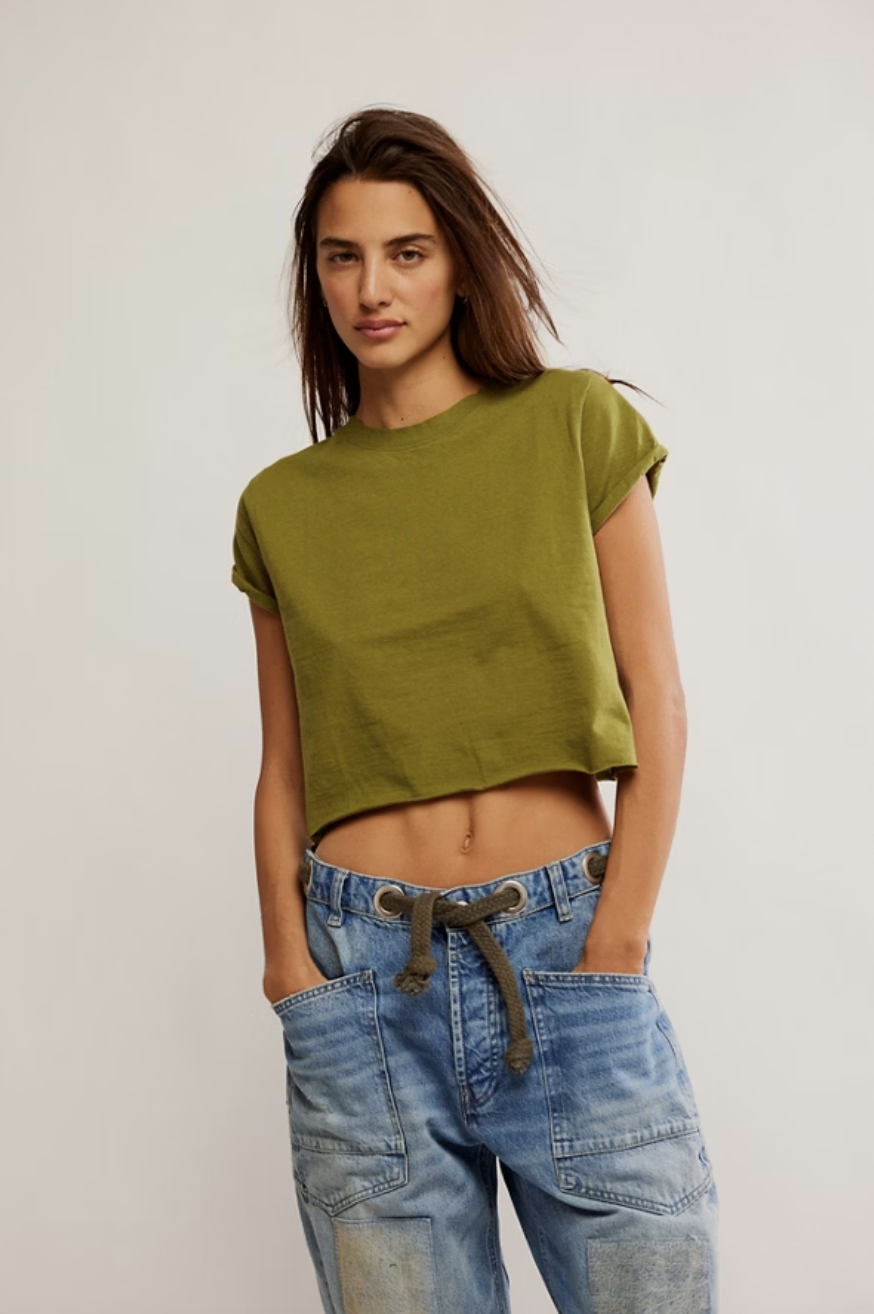 The Perfect Tee - Peat Moss by Free People | 25 South Boutiques