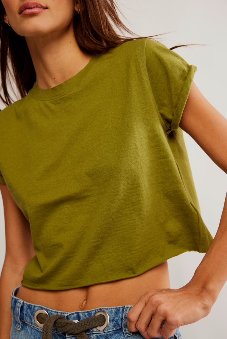 The Perfect Tee - Peat Moss by Free People — alternate view