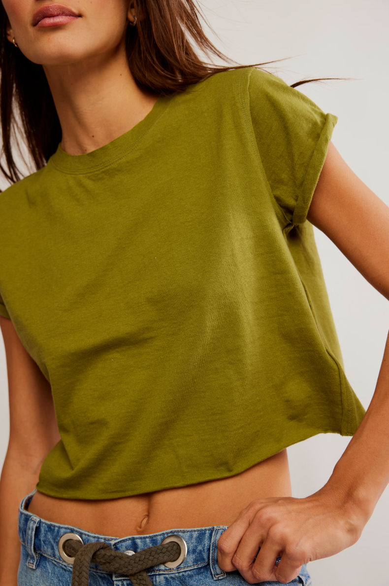 The Perfect Tee - Peat Moss by Free People — alternate view