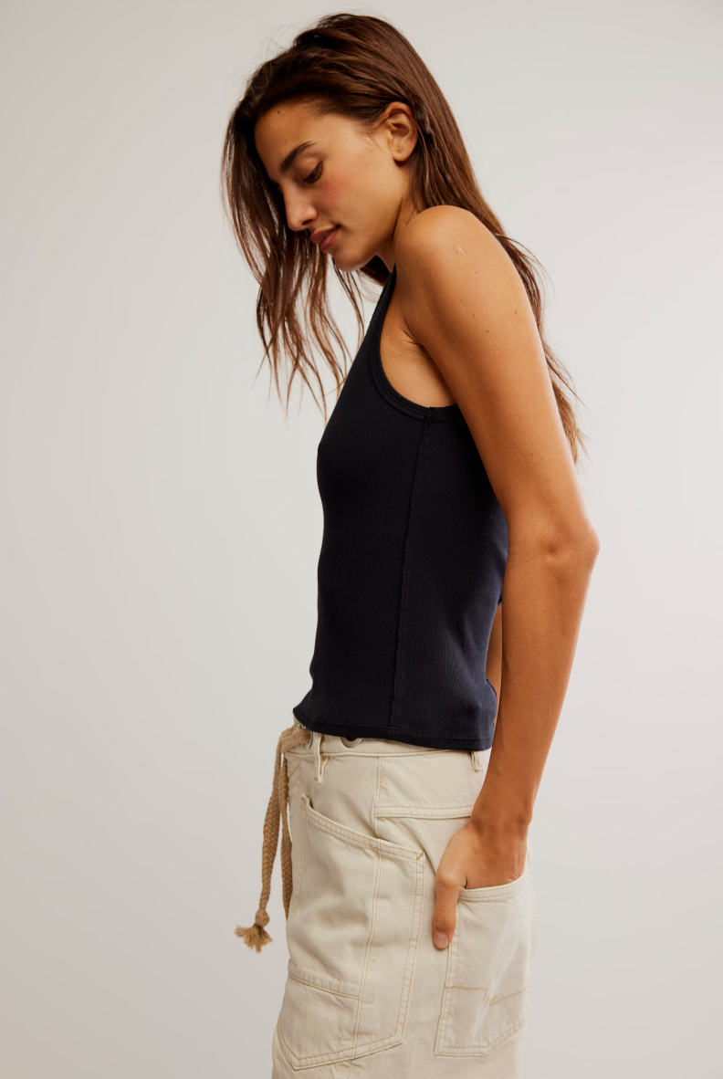 Neria Tank - Black by Free People — alternate view