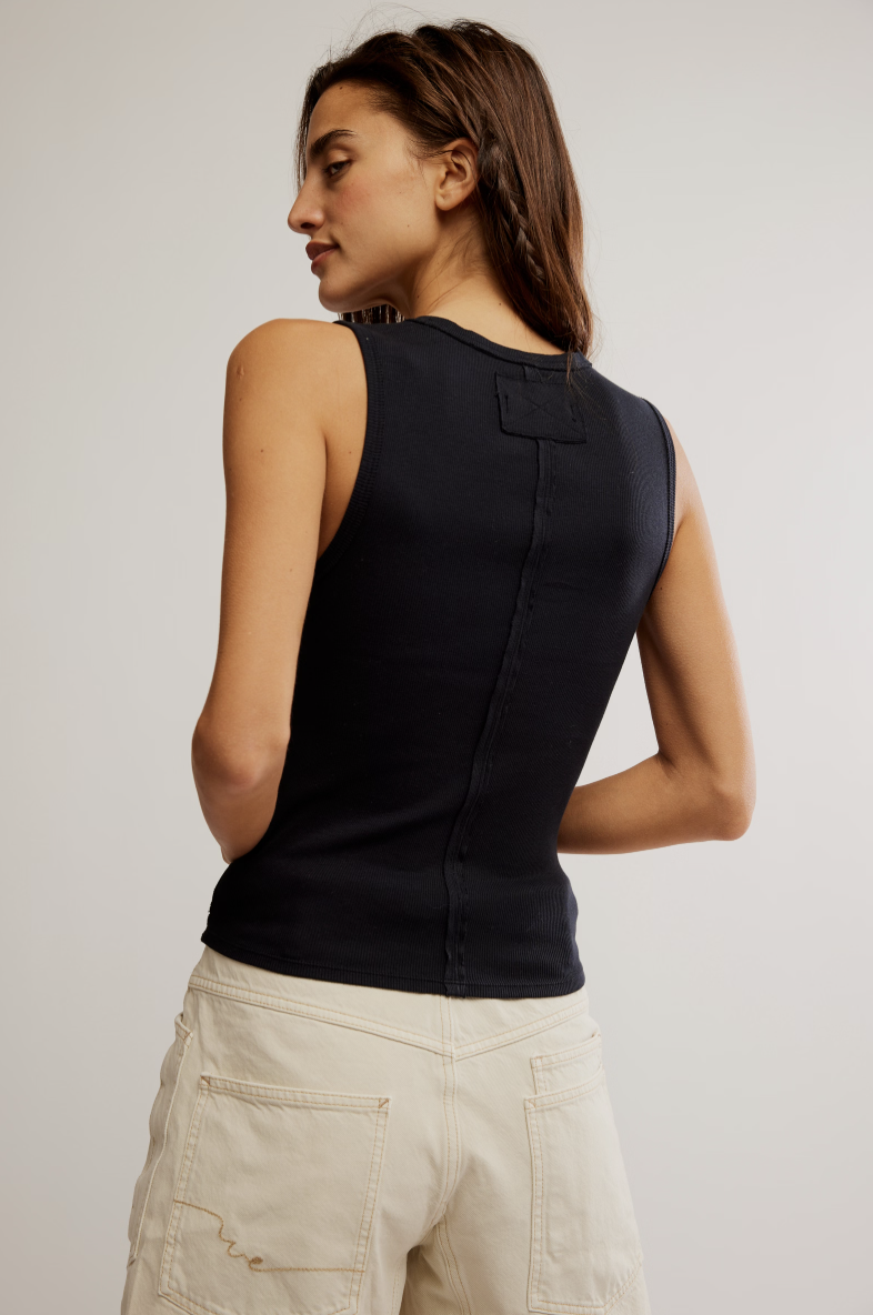 Neria Tank - Black by Free People — view 3