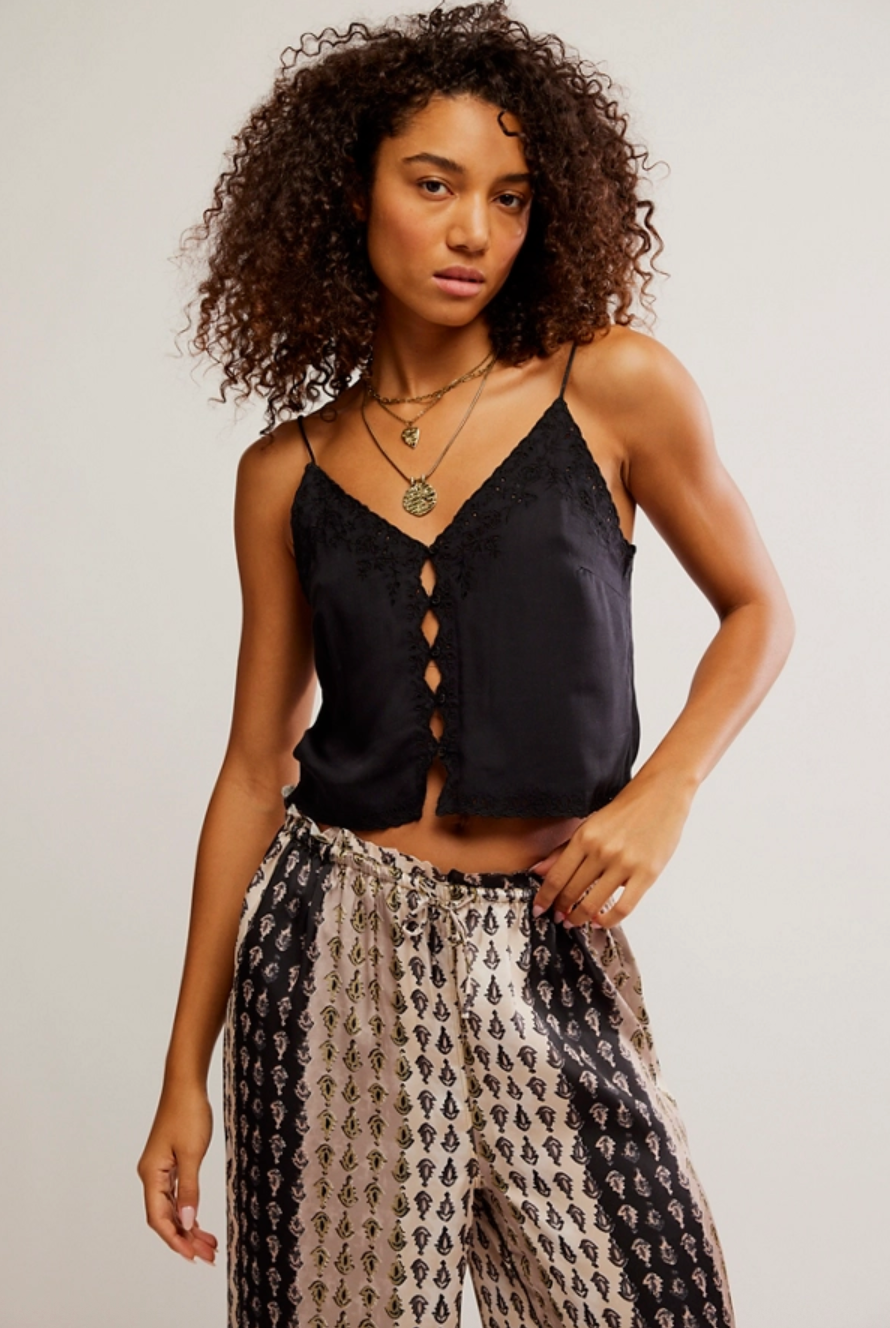 Pieces Of You Cami - Black by Free People | 25 South Boutiques