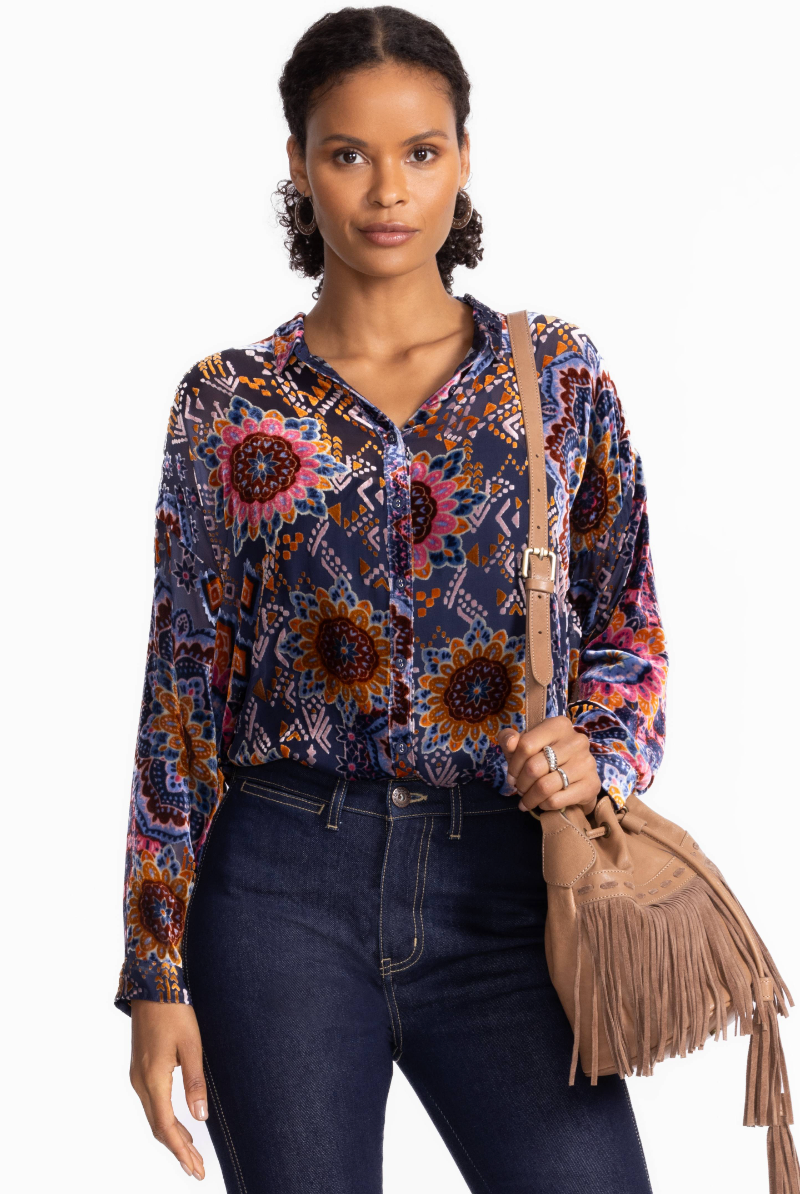 Audrey Oversized Blouse - Sisi by Johnny Was | 25 South Boutiques