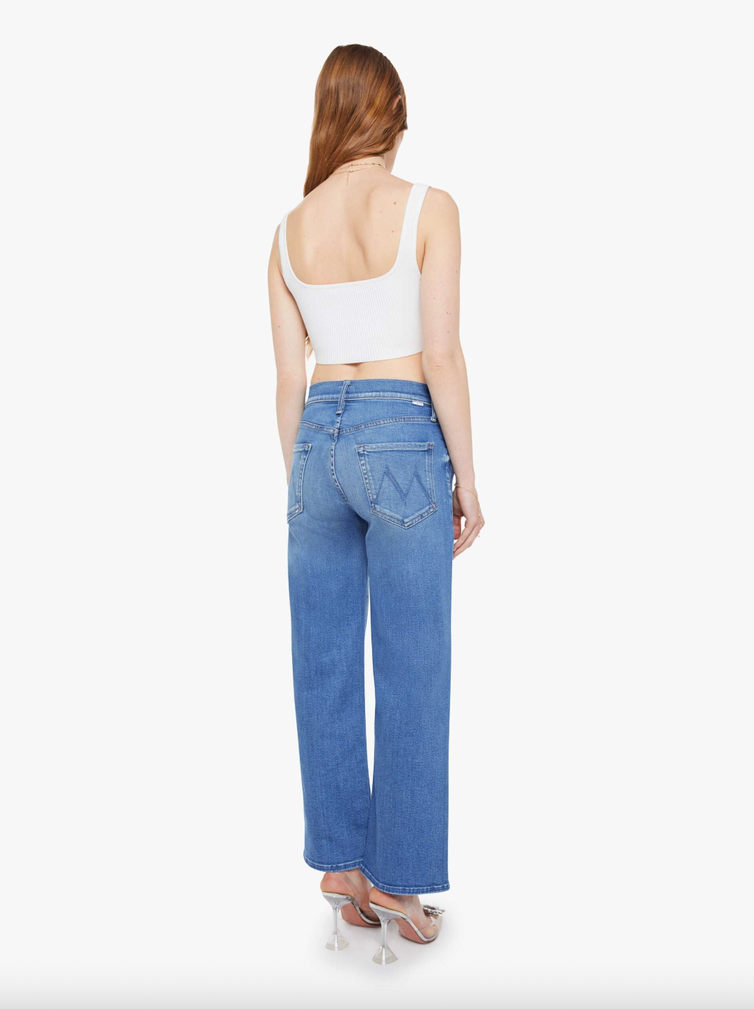 The Mid Rise Rambler Zip Ankle - Piece by Piece by MOTHER — view 3