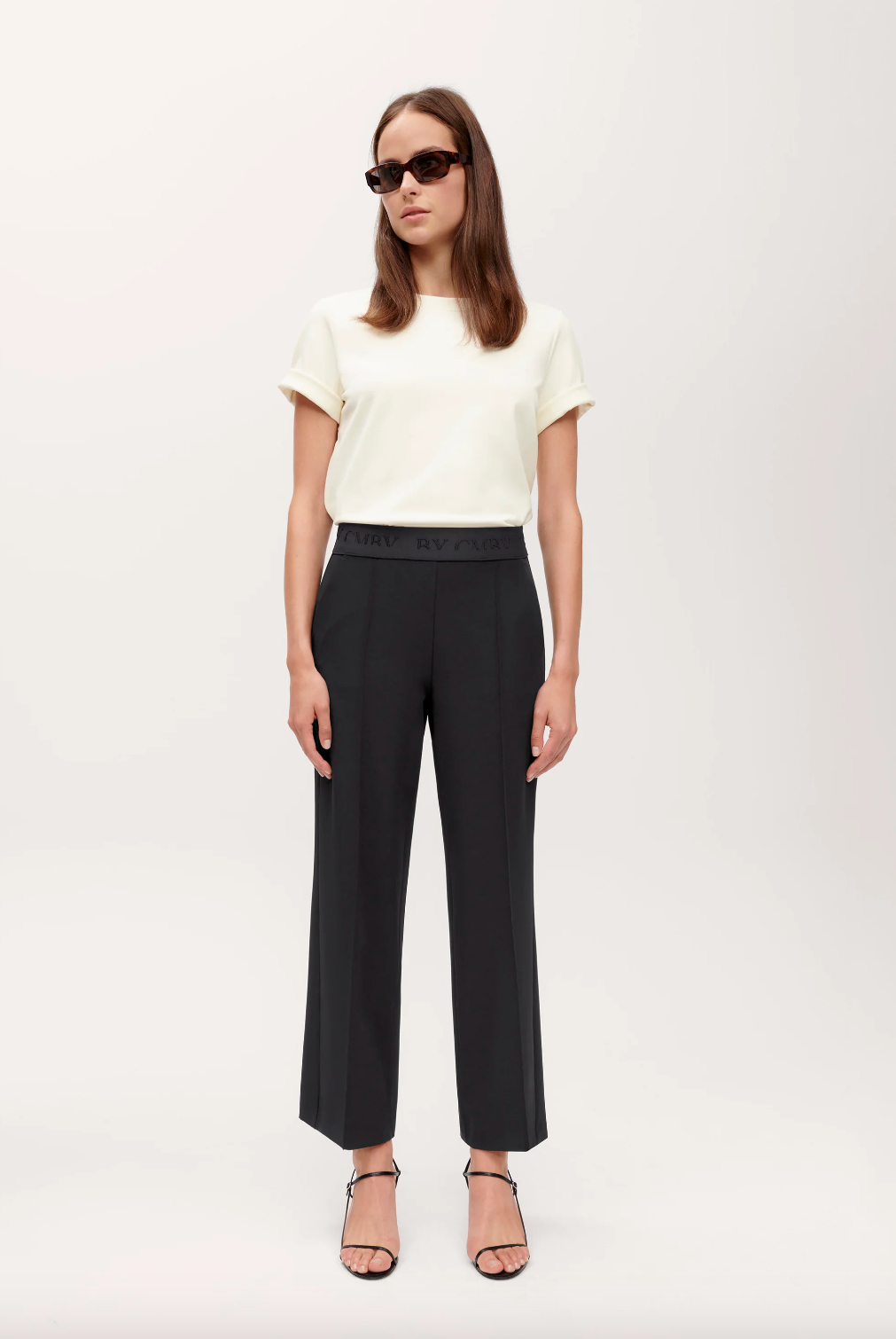 Cameron Wide Leg Pant - Black by Cambio — alternate view