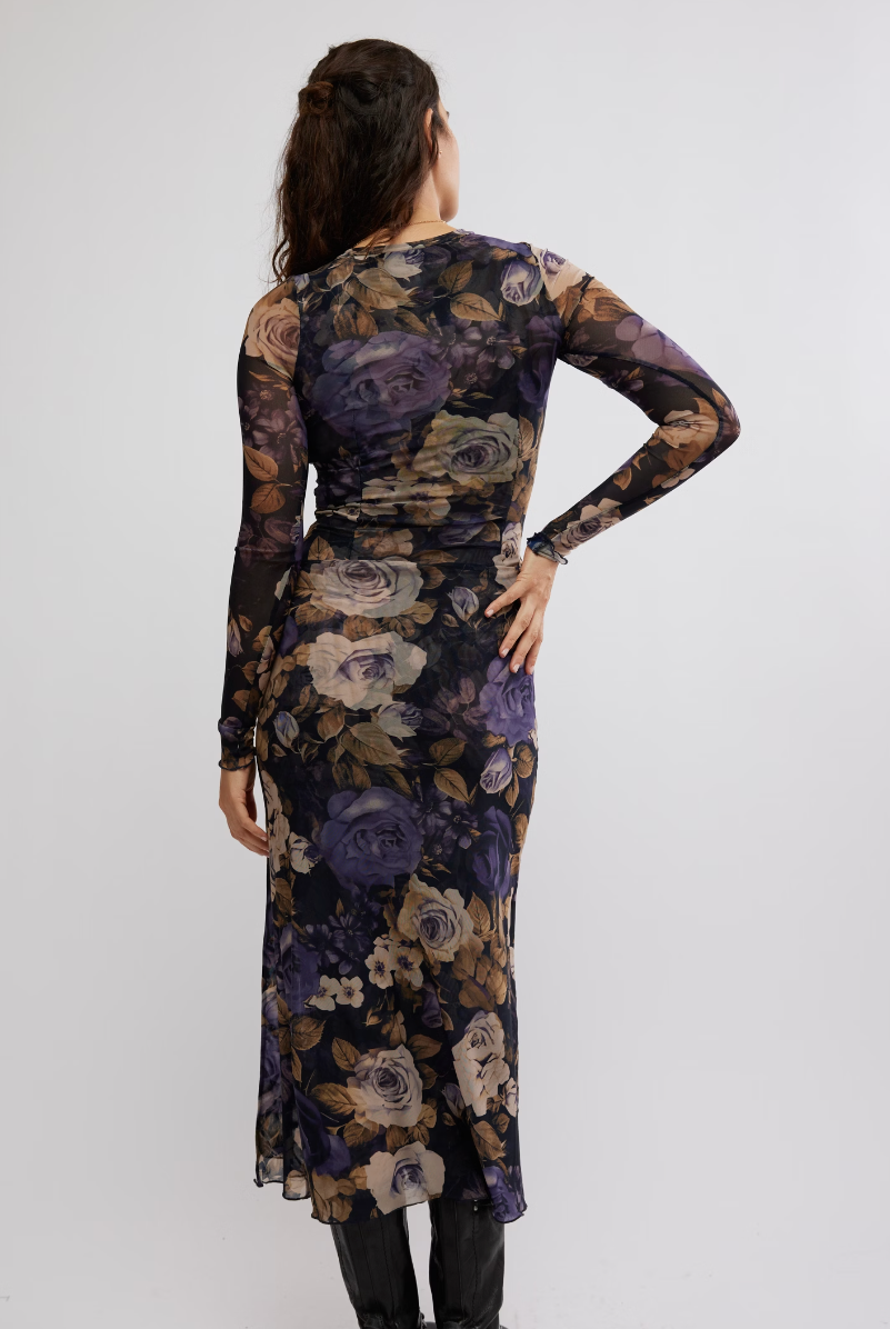 Gianni Maxi Dress - Denim Combo by Free People — view 3
