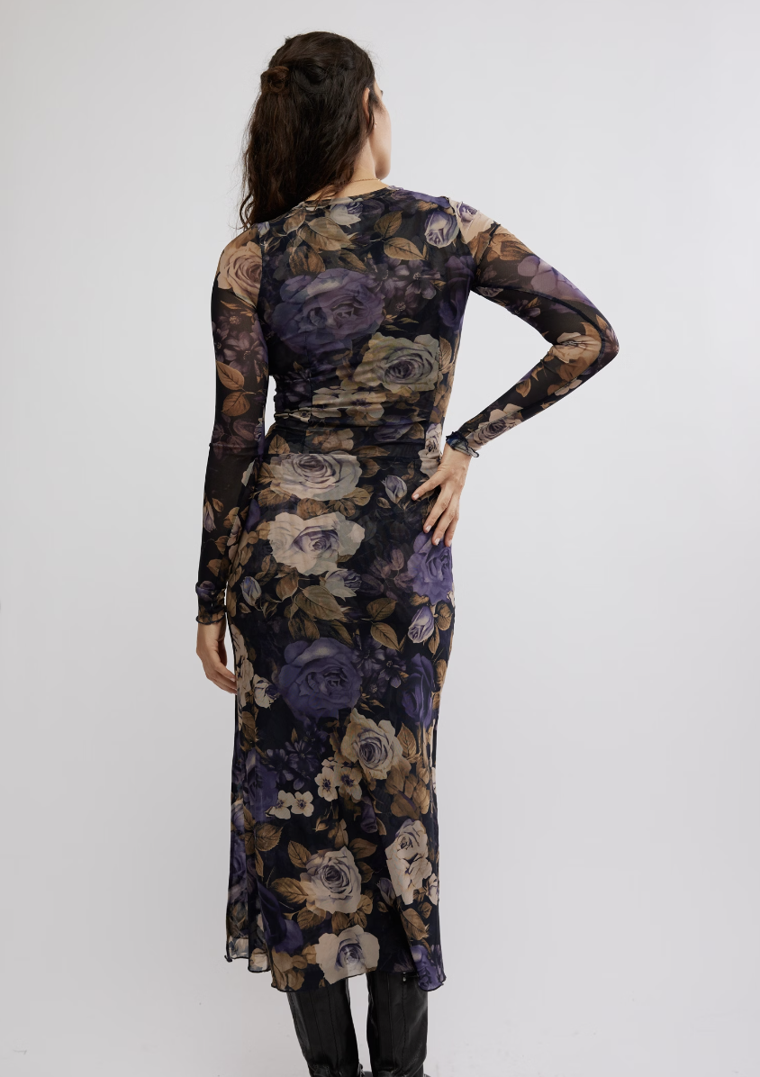 Gianni Maxi Dress - Denim Combo by Free People — view 3