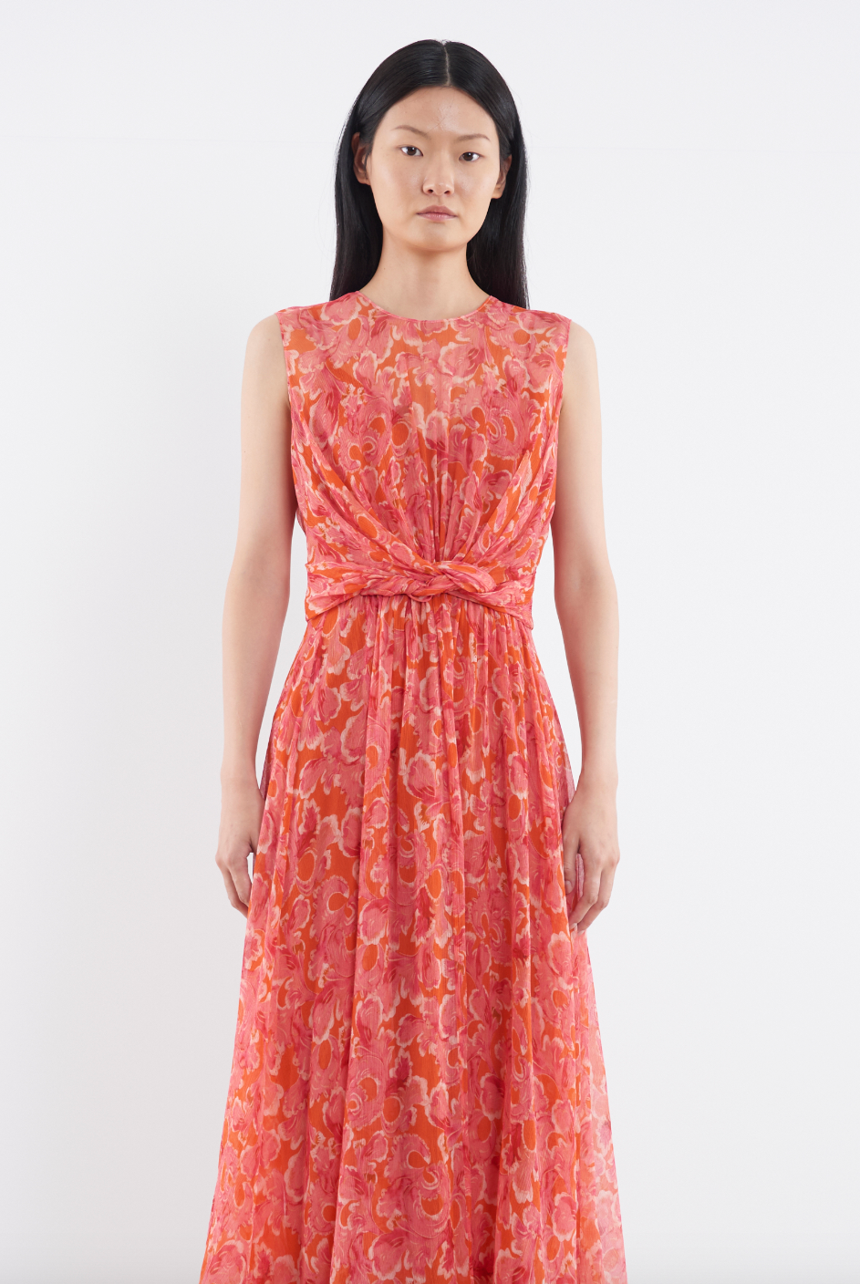 Blythe Chiffon Dress - Traceri Rouge by Saloni — alternate view