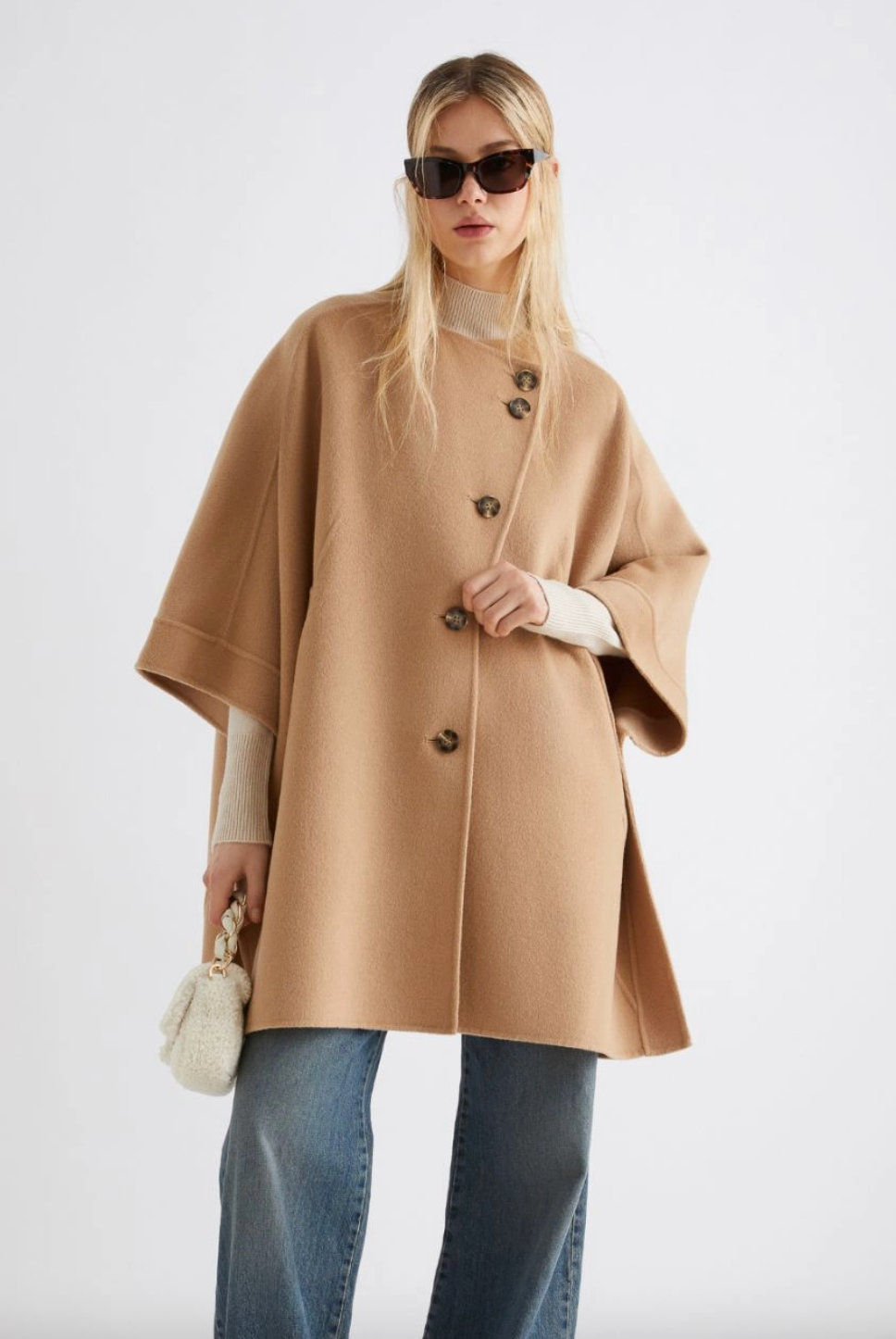 Cantore Wool Blend Cape - Camel by Marella | 25 South Boutiques