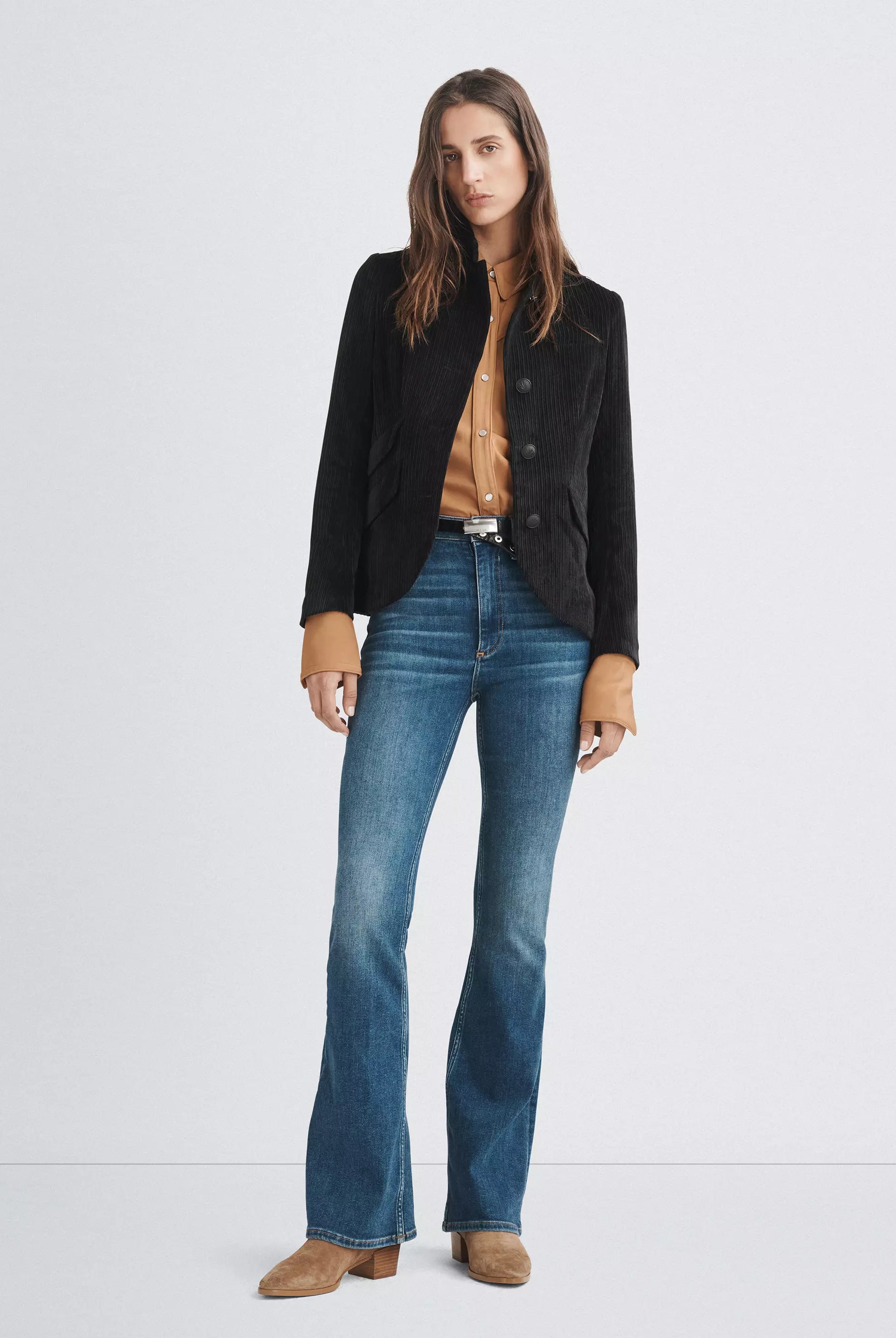 Slade Corduroy Blazer - Black by Rag & Bone — view 6