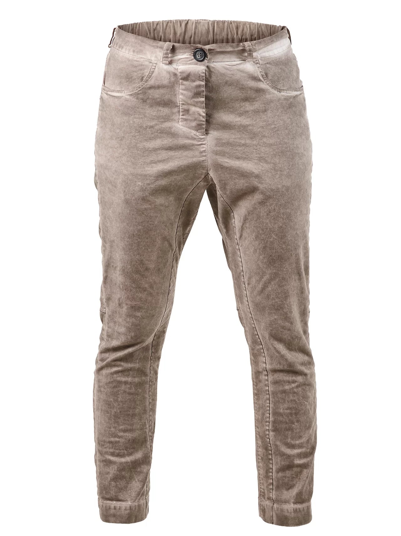 Tibble Slim Fit Pants - Beige Old Dye by Studio B3 — view 4