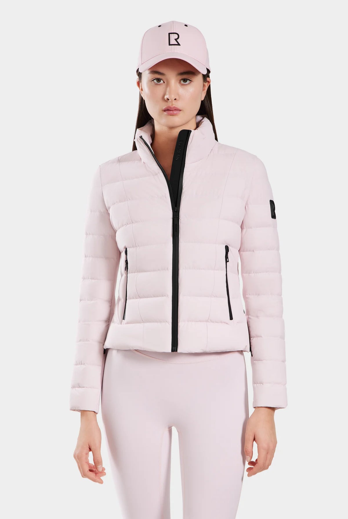 Melissa Removeable Hood Matte Lightweight Down Jacket - Pink by Rudsak | 25 South Boutiques
