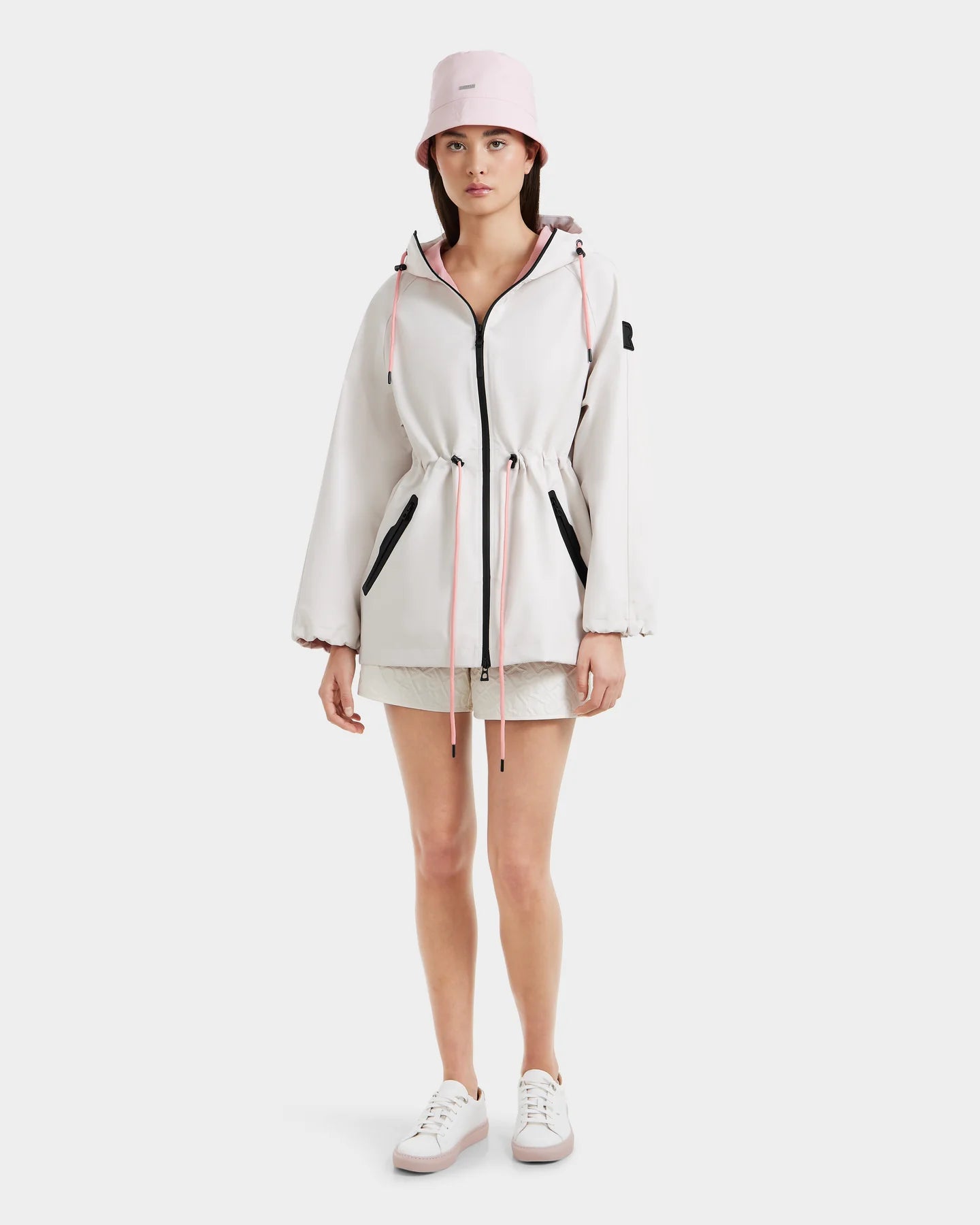 Sophie Hooded Rain Trench - Vanilla by Rudsak — view 3