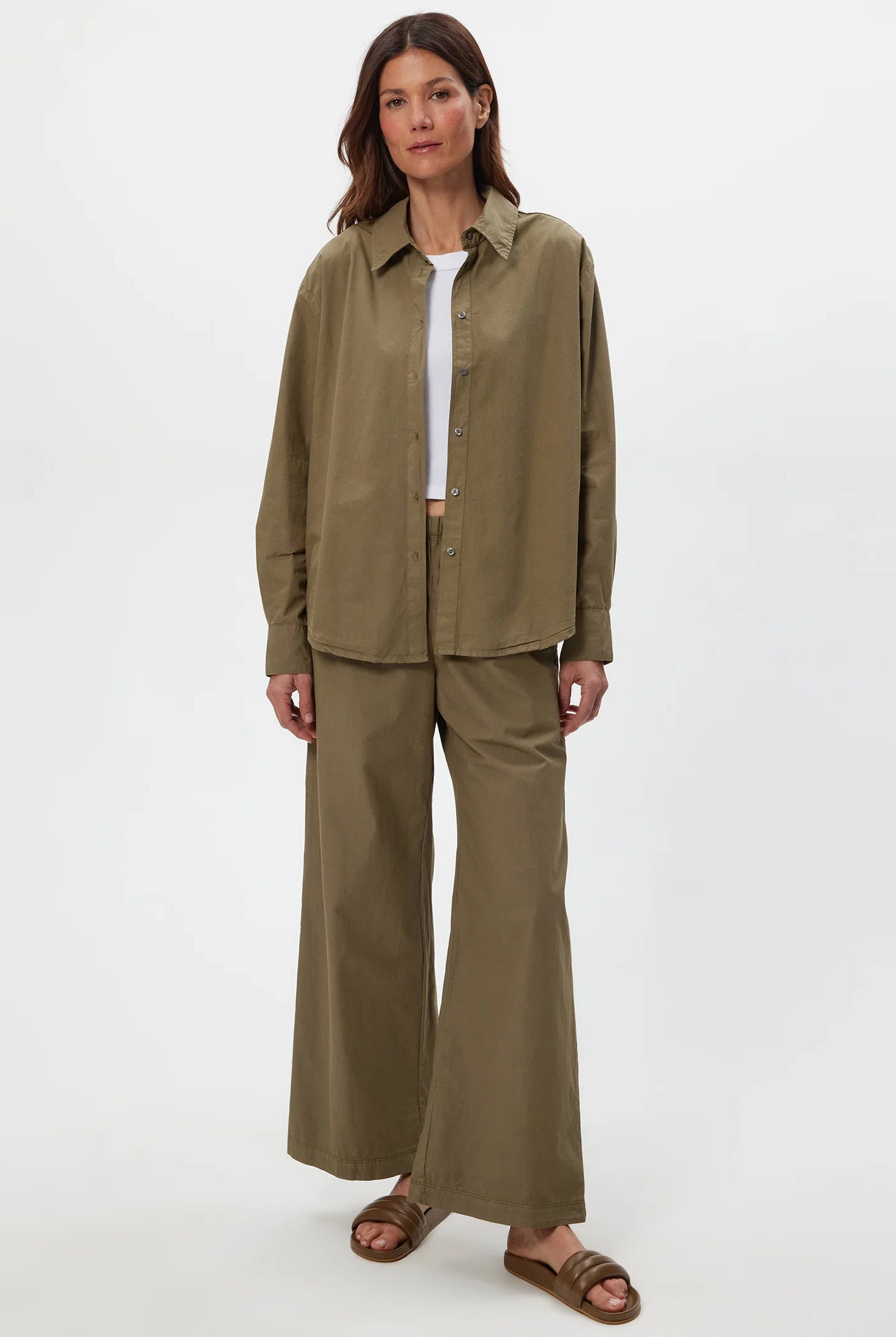 Taylor Wide Leg Pant - Caper by Michael Stars — alternate view