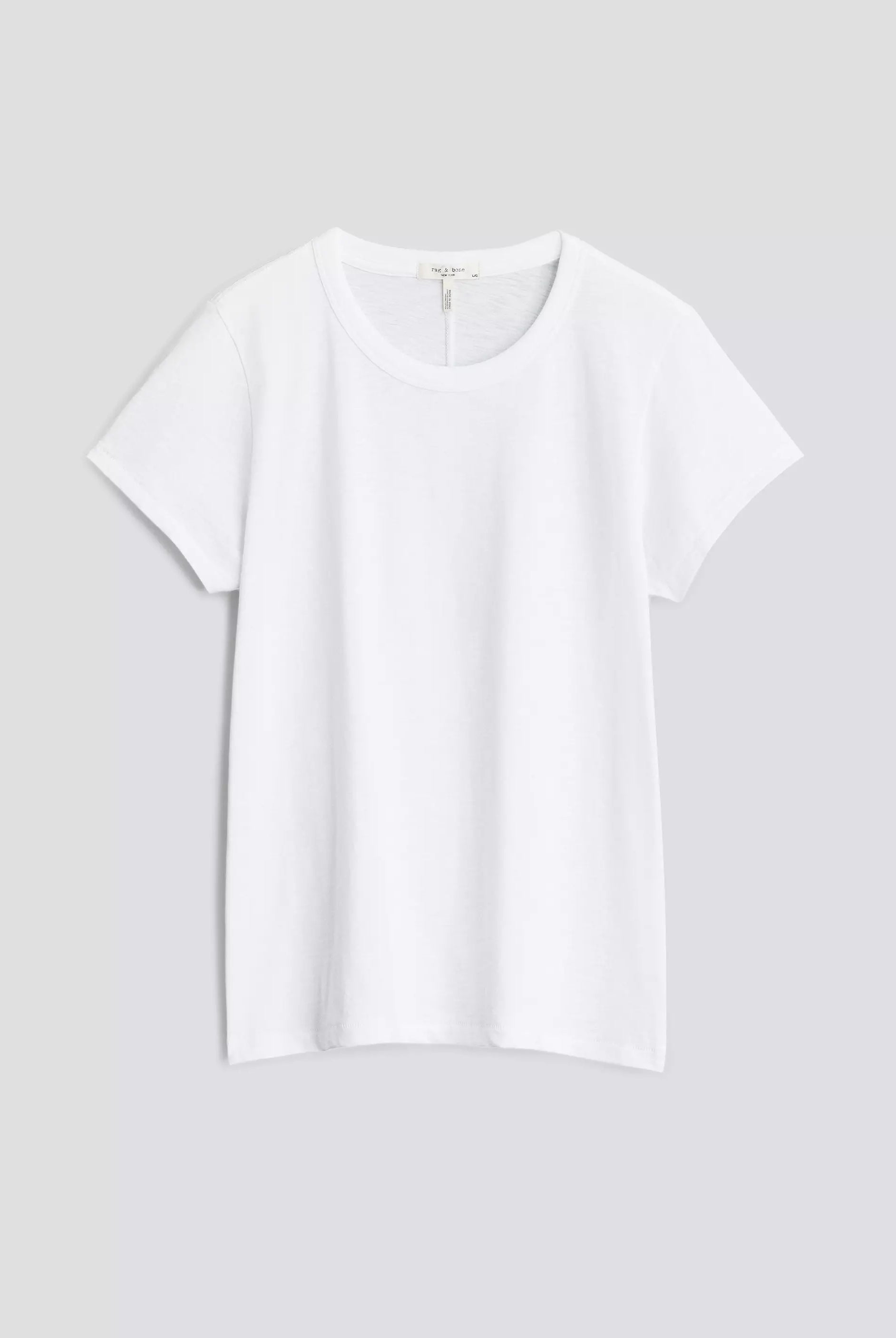 The Slub Short Sleeve Tee - White by Rag & Bone — view 8