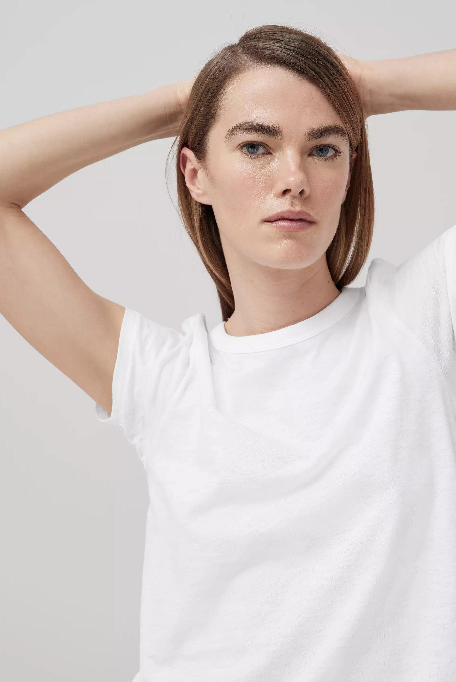 The Slub Short Sleeve Tee - White by Rag & Bone — alternate view