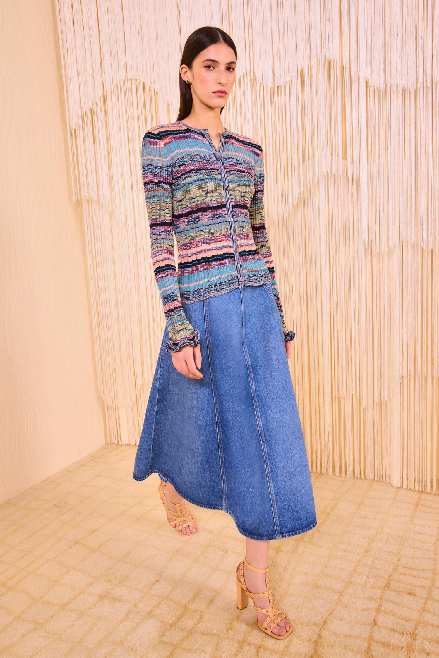 Lex Knit Cardigan - Azurite by Ulla Johnson — view 3