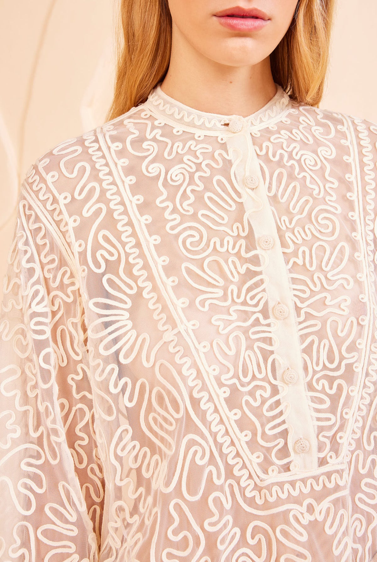 Esme Blouse - Ivory White by Ulla Johnson — alternate view