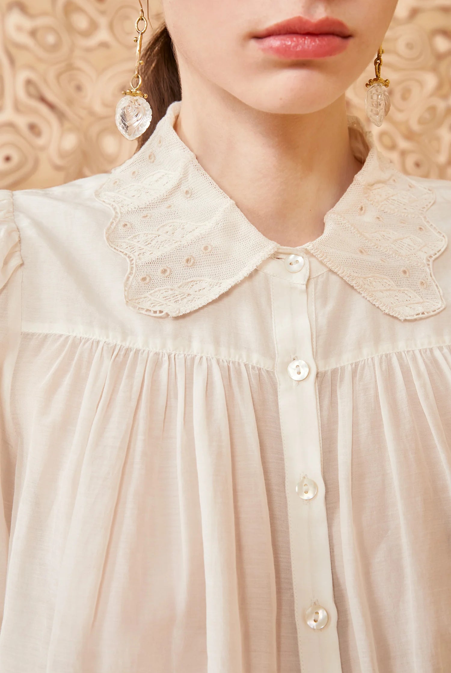 Rowan Blouse - Pristine by Ulla Johnson — view 5