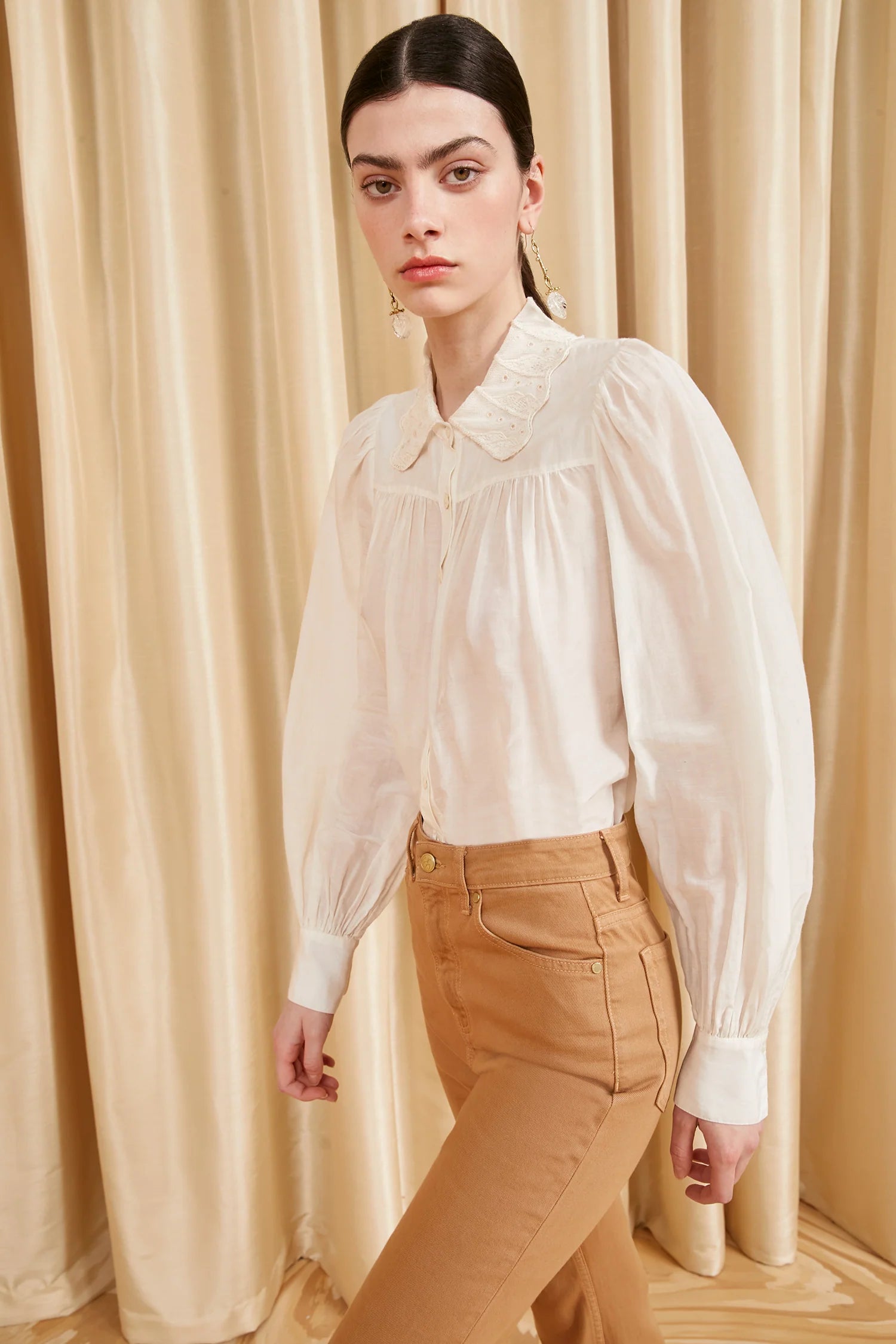 Rowan Blouse - Pristine by Ulla Johnson — view 4