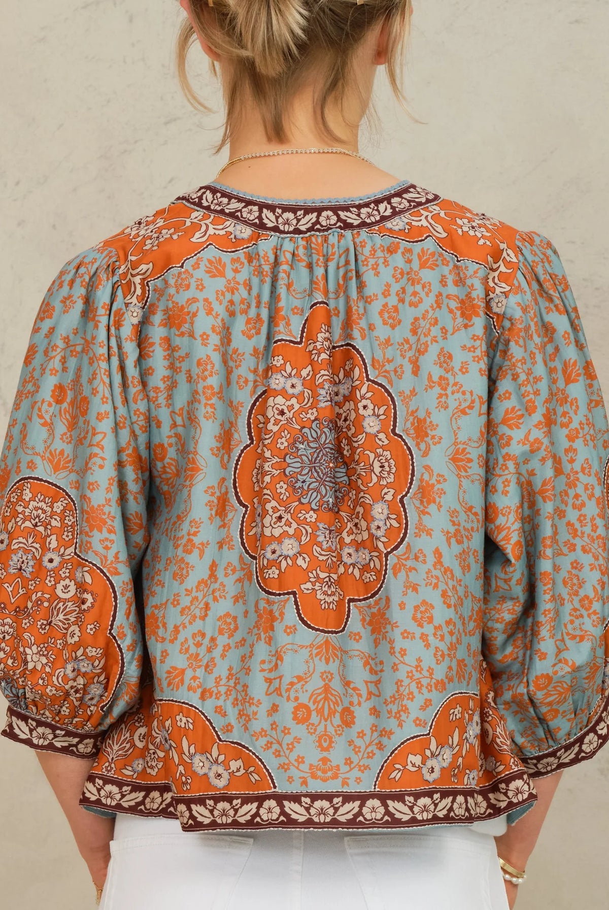 Ursa Jacket - Blue/Rust by M.A.B.E — view 4