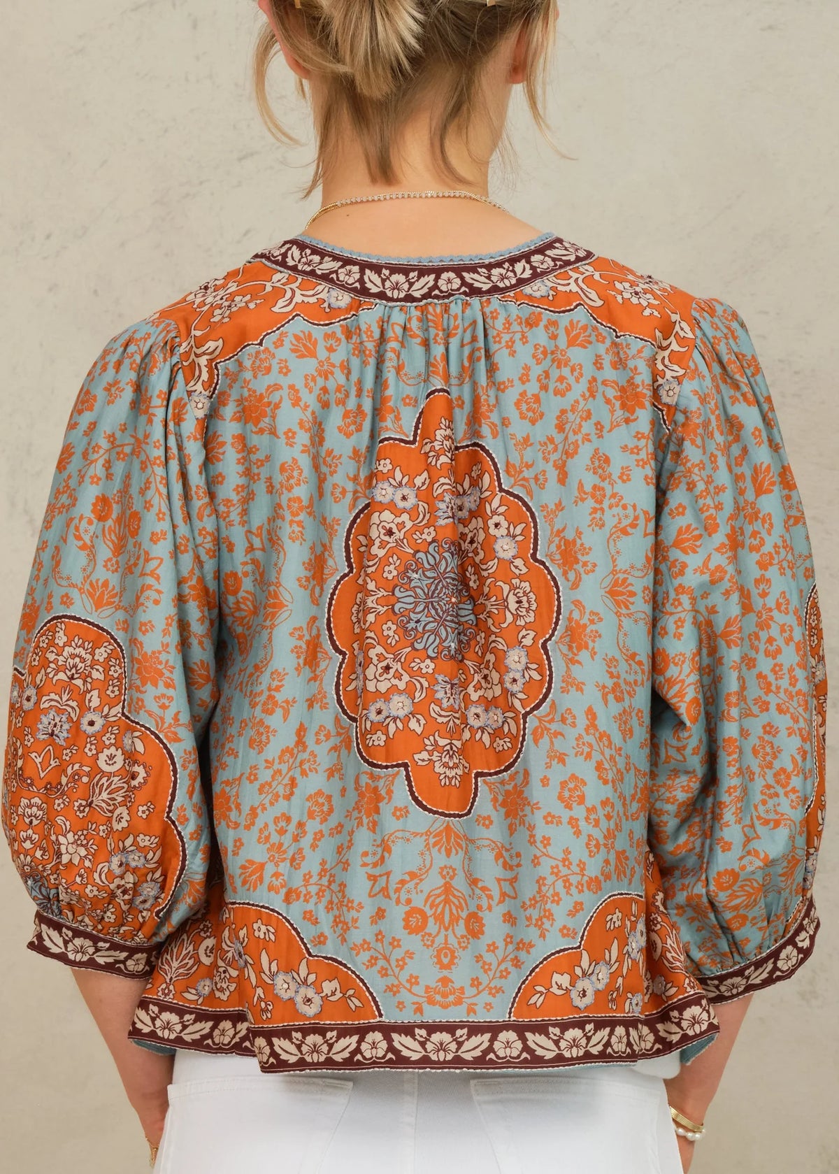 Ursa Jacket - Blue/Rust by M.A.B.E — view 4