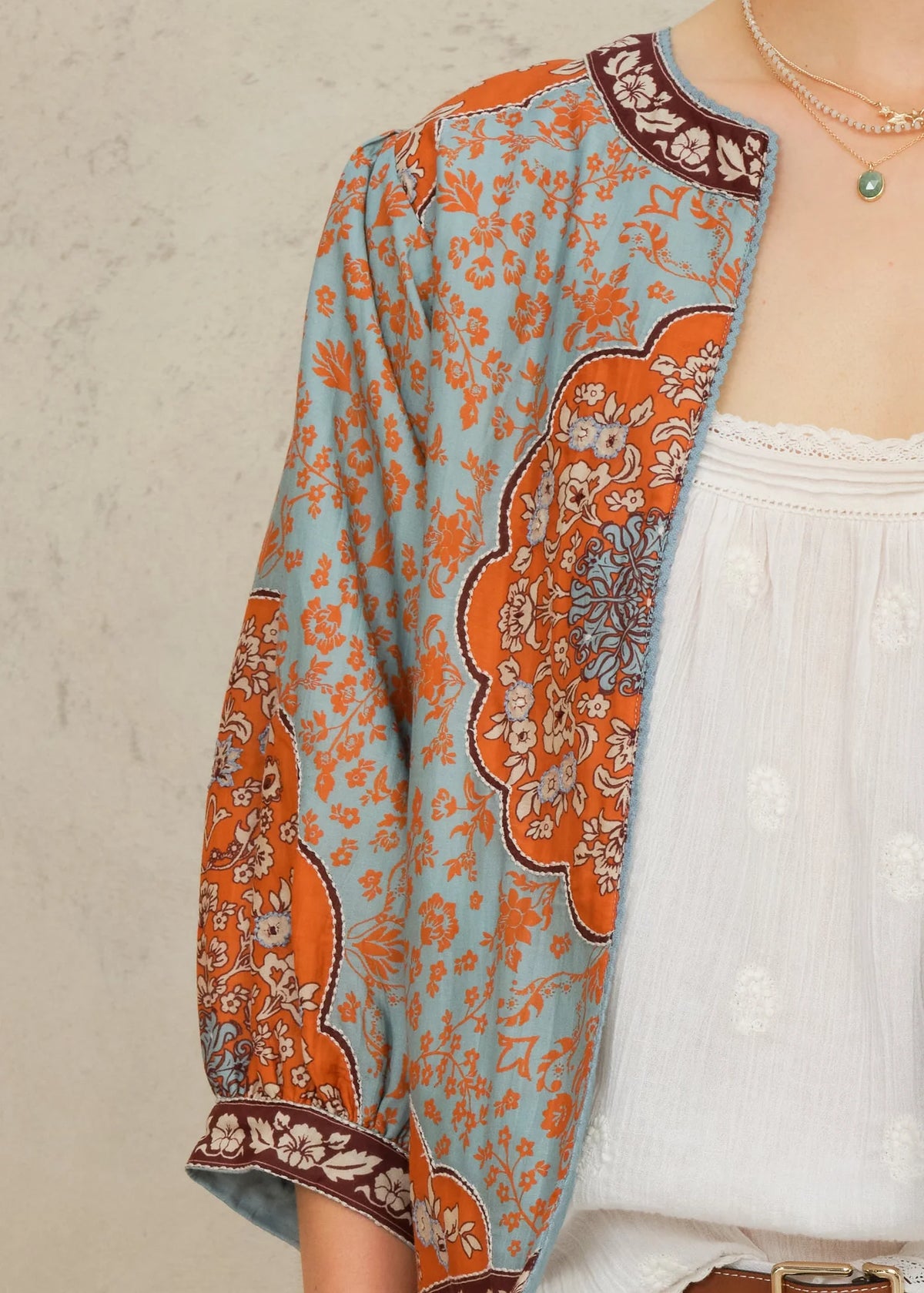 Ursa Jacket - Blue/Rust by M.A.B.E — view 5