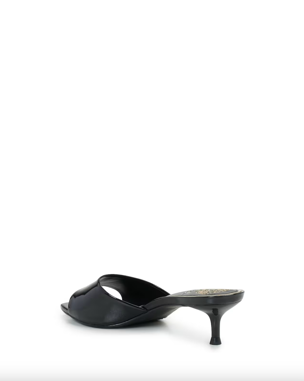 Faiza Sandal - Black Patent Leather by Vince Camuto — view 3