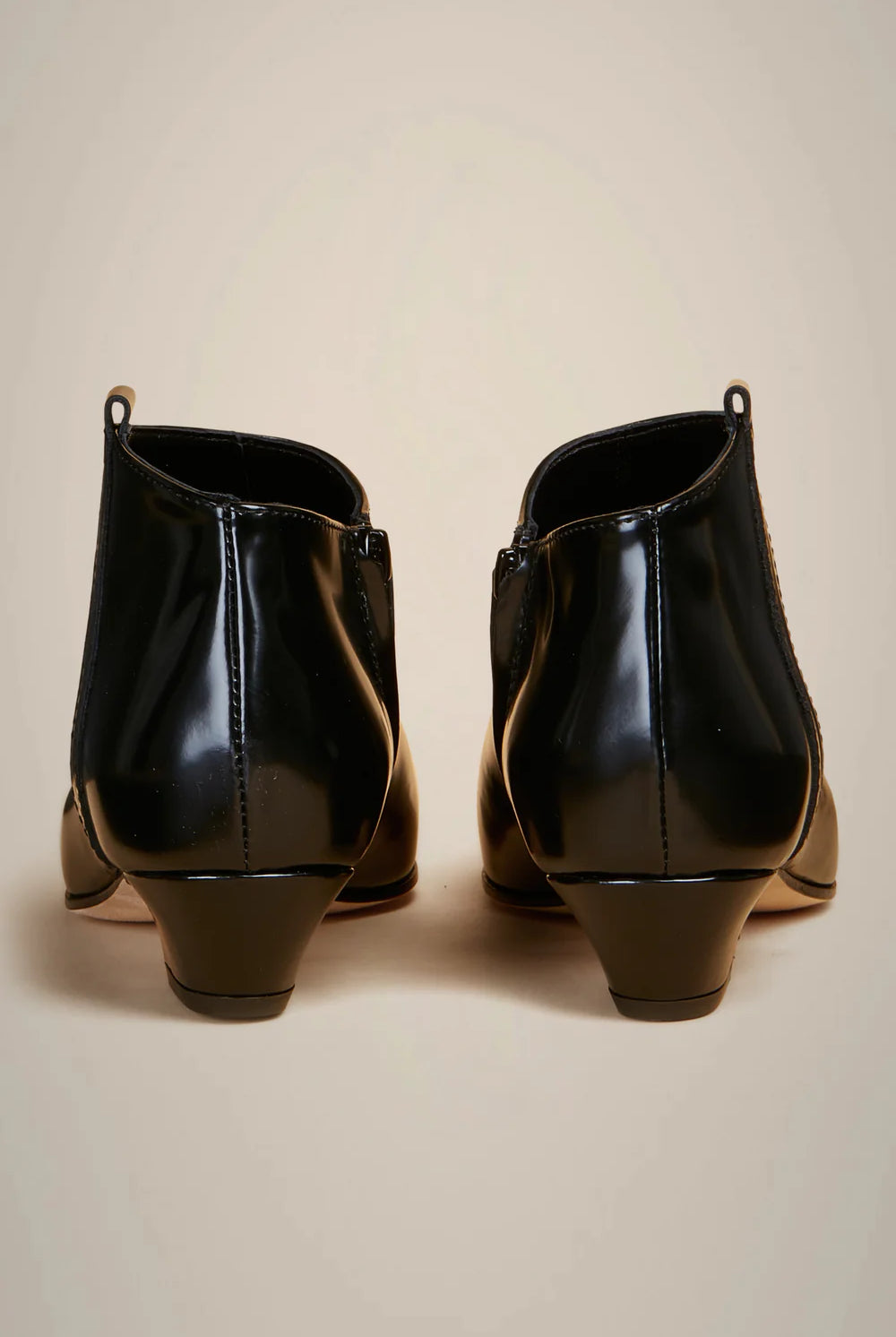 Leather Ankle Boot - Black by Liviana Conti — view 4
