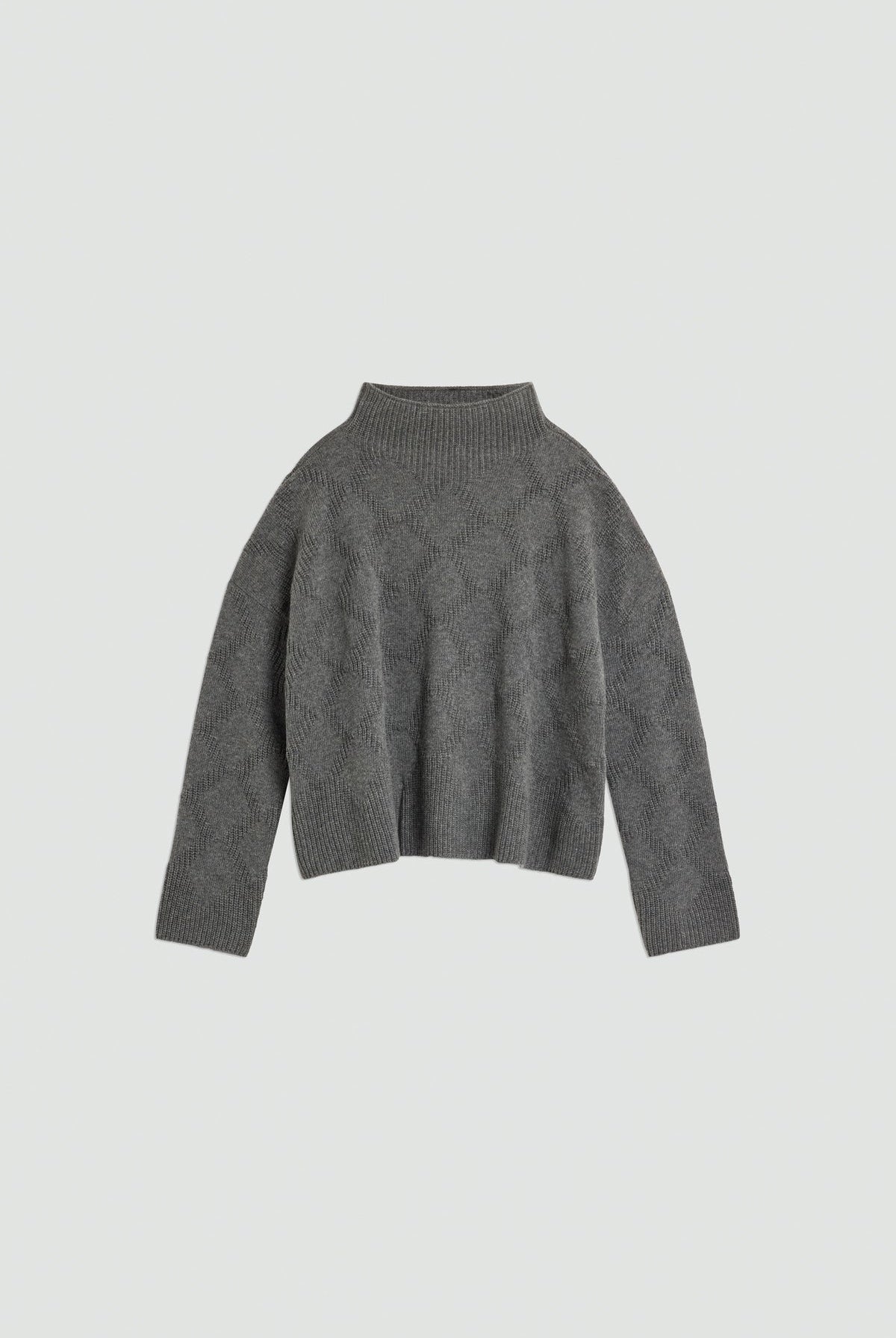 Marta Knit Sweater - Medium Grey Melange by Liviana Conti — view 3