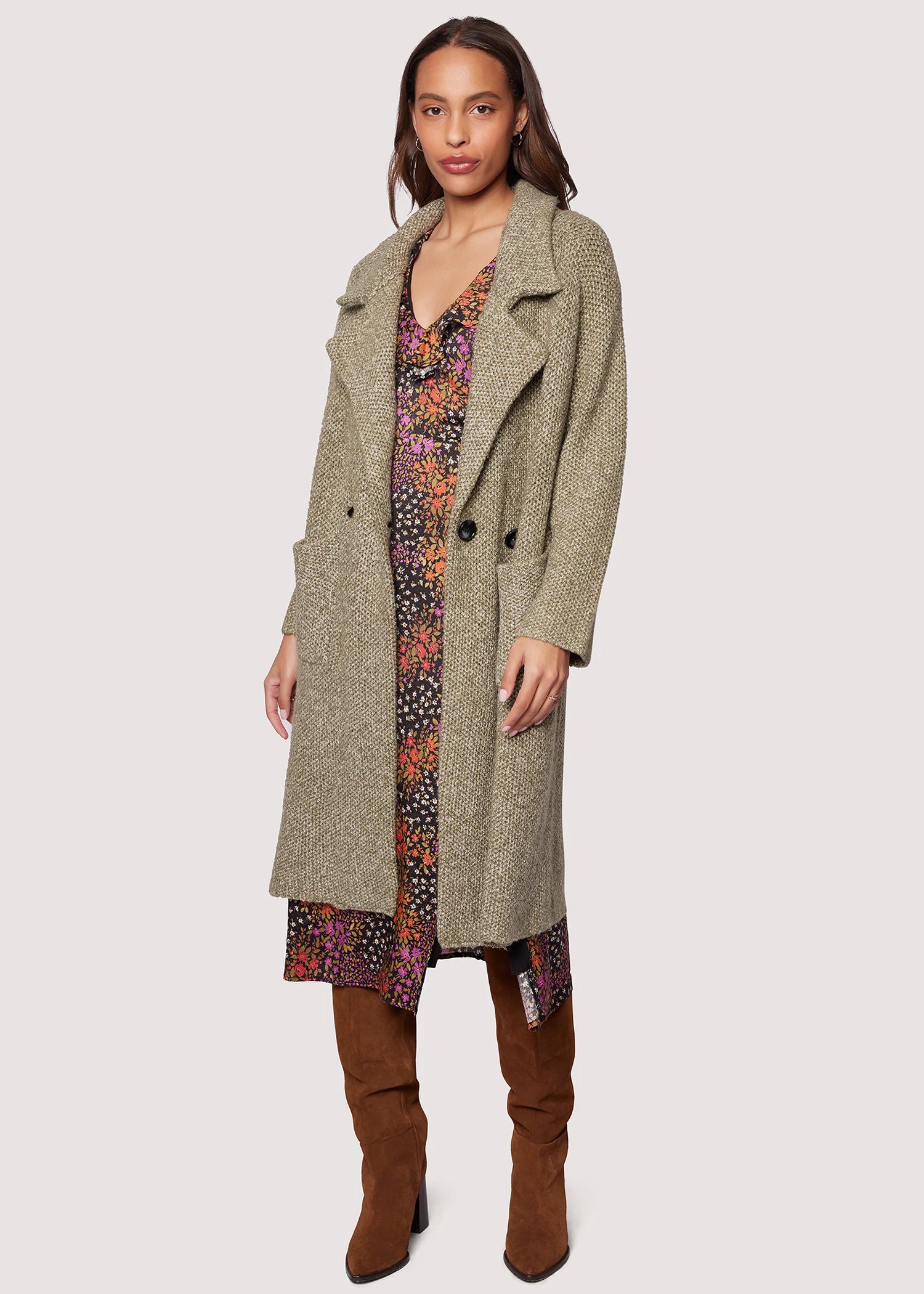 Kala Sweater Coat - Olive Green by Lost + Wander | 25 South Boutiques