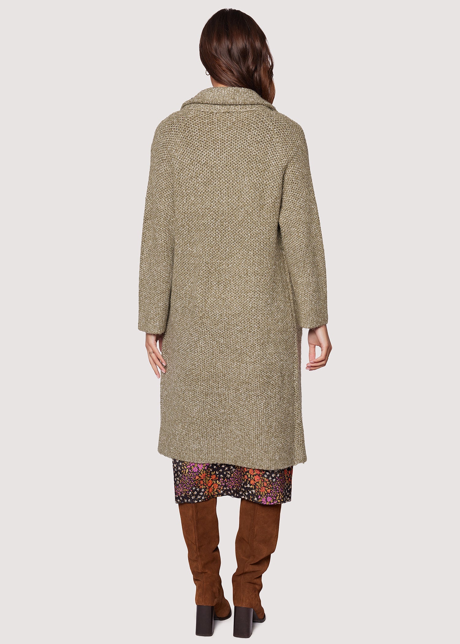 Kala Sweater Coat - Olive Green by Lost + Wander — view 4