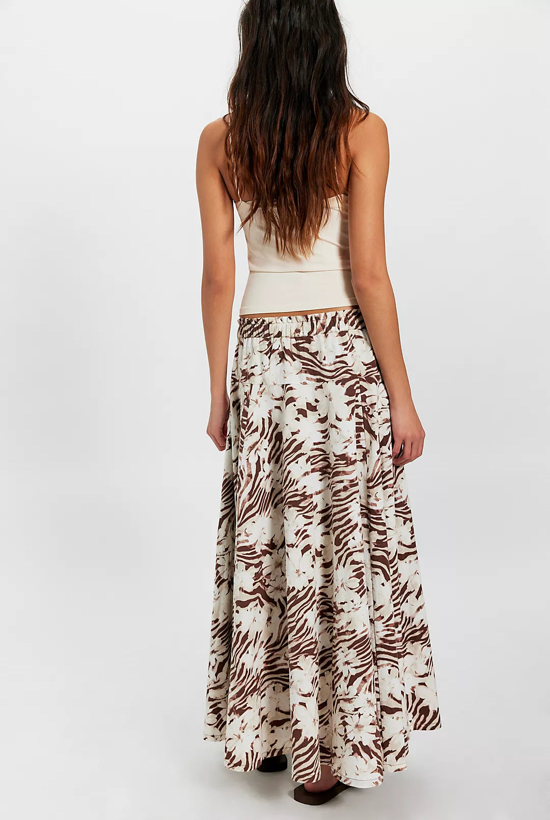 Zephyr Bustle Convertible Skirt - Chocolate Combo by Free People — view 3