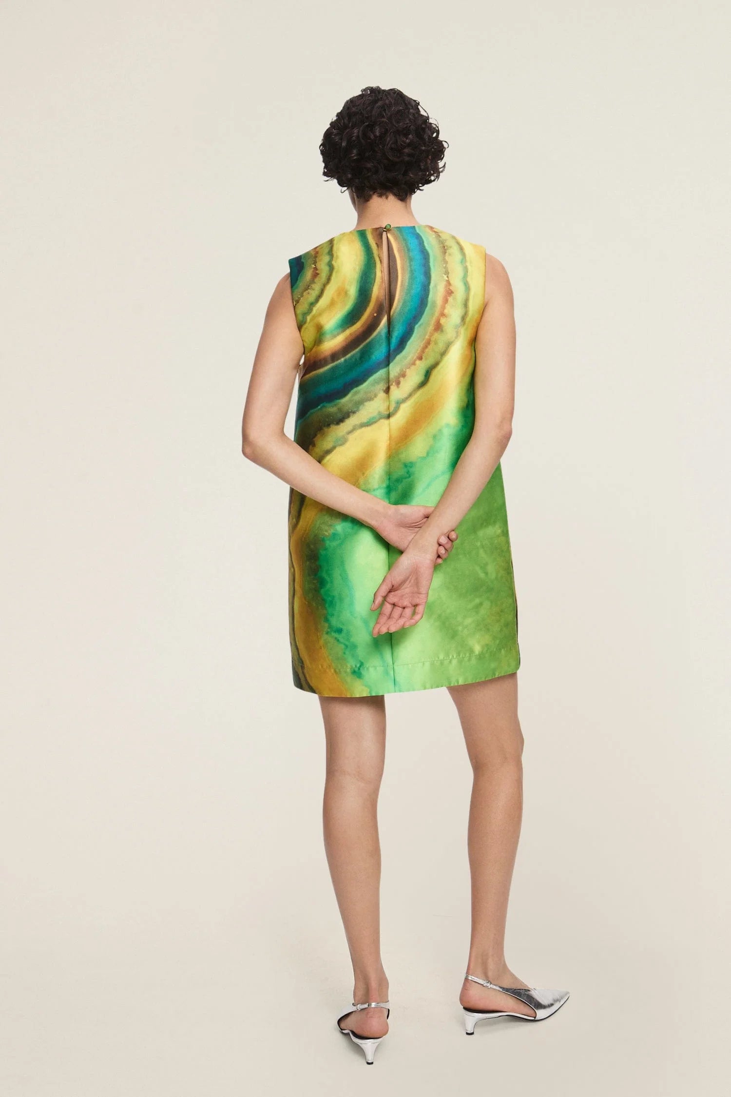 Iris Mini Dress - Green Multi by Alemais — alternate view