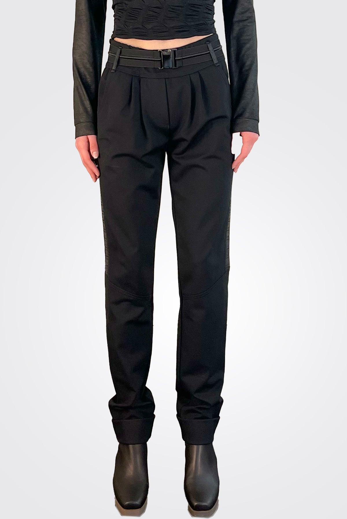 Belted Trousers - Black by Beate Heymann — alternate view