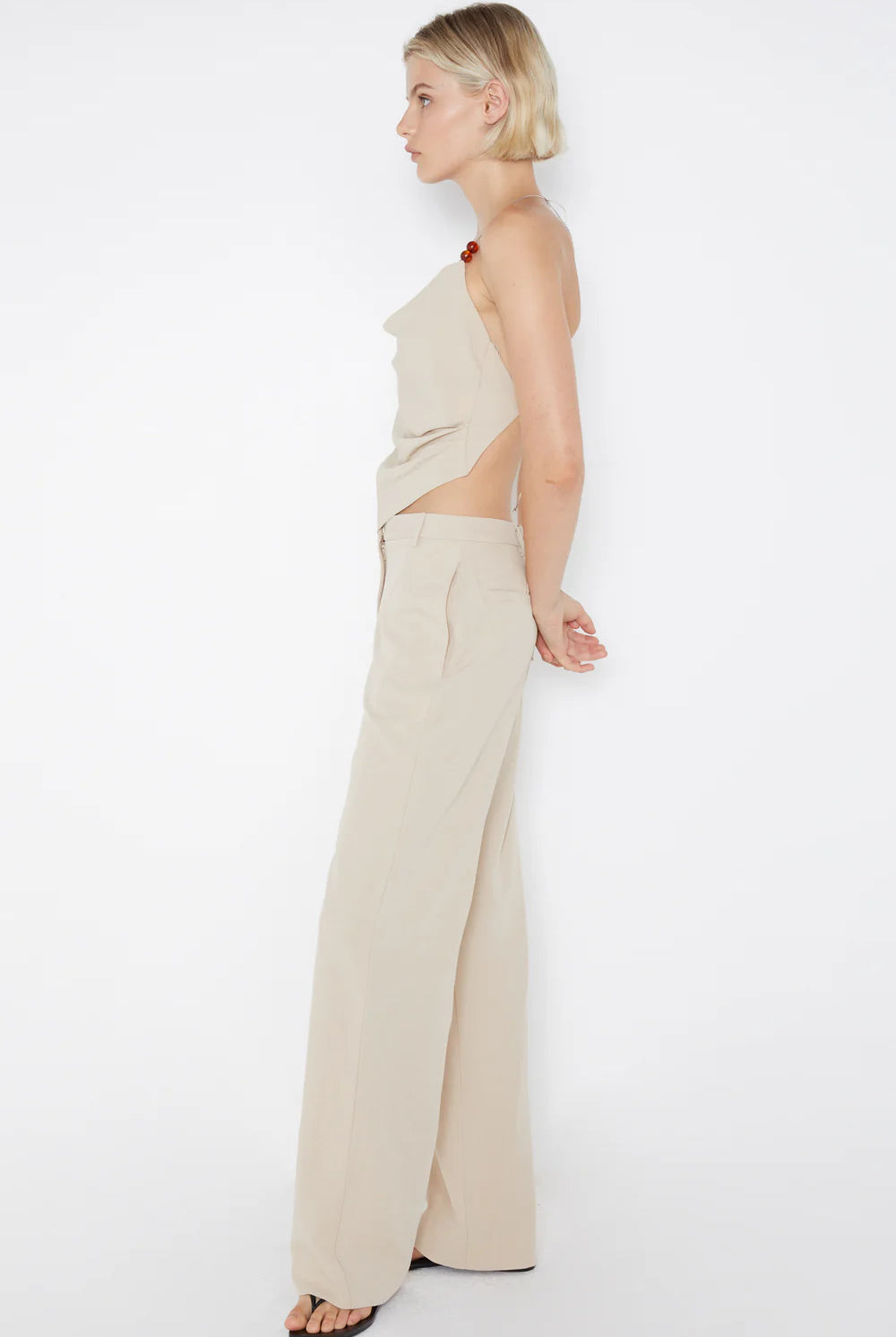 Desiree Halter Top - Sand by Bec & Bridge — view 4