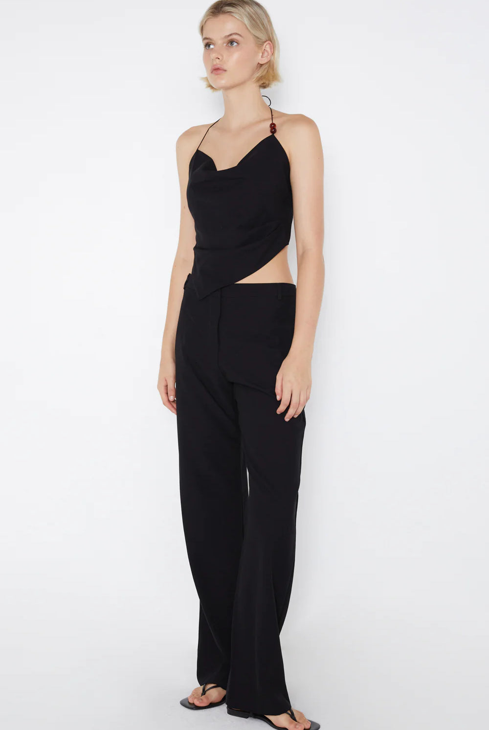 Desiree Halter Top - Black by Bec & Bridge — view 5