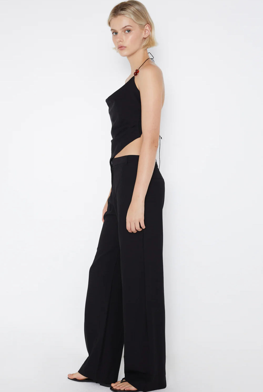 Desiree Halter Top - Black by Bec & Bridge — view 6