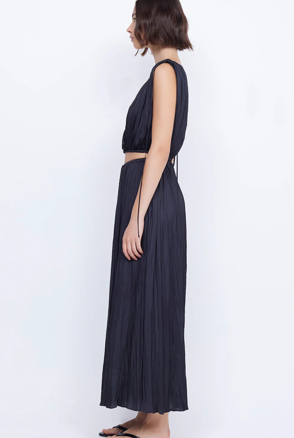 Louann Wrap Top - Black by Bec & Bridge — view 5