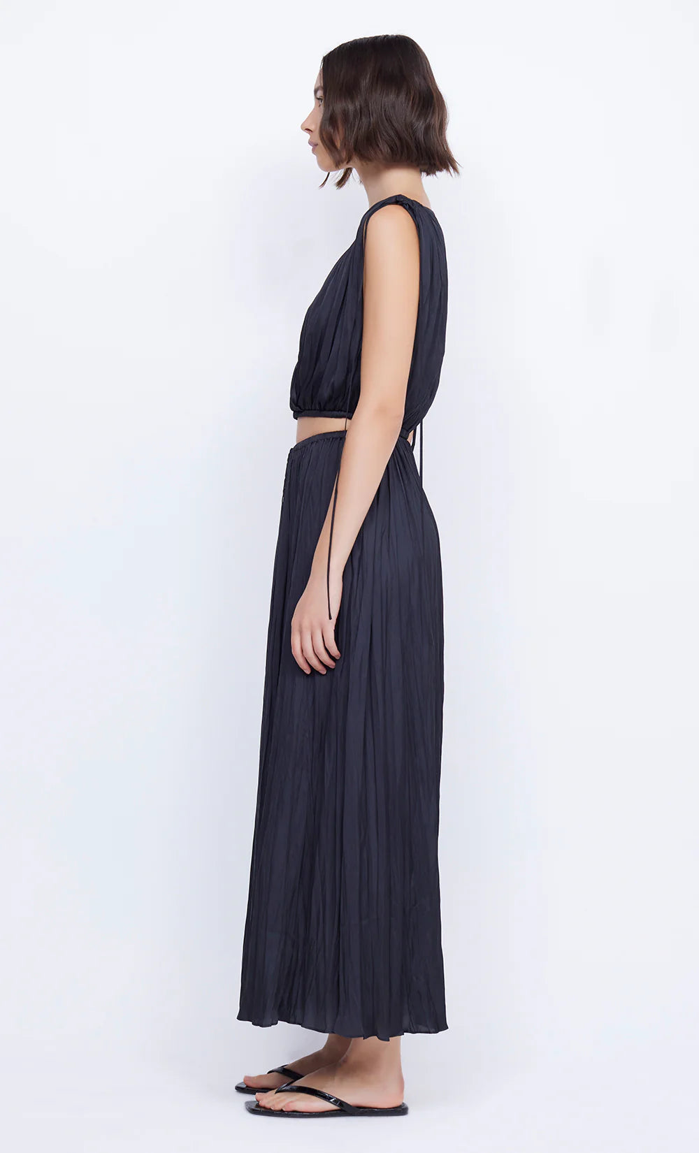 Louann Wrap Top - Black by Bec & Bridge — view 5