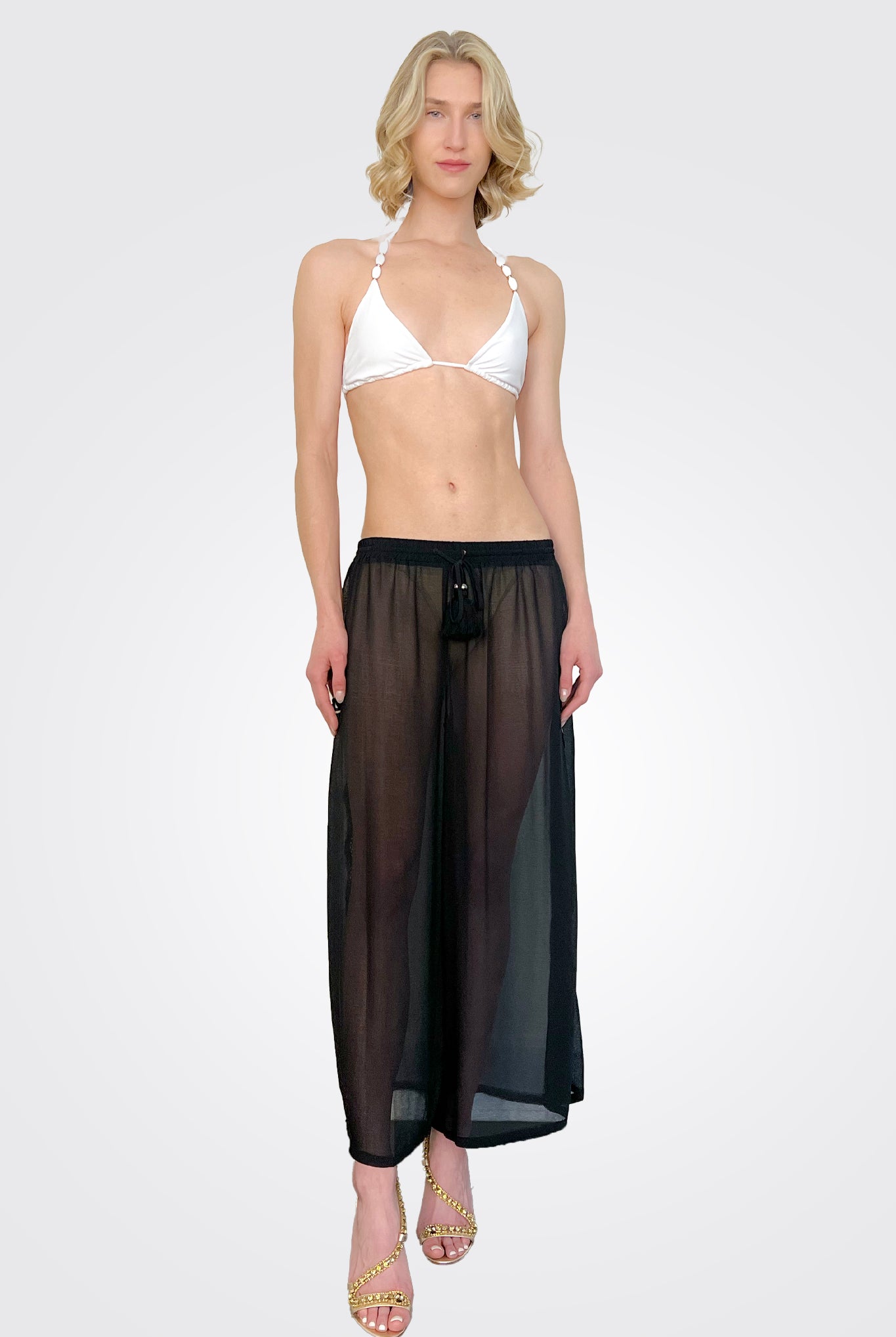 Shelby Tassel Coverup Pants - Black by Ramy Brook | 25 South Boutiques